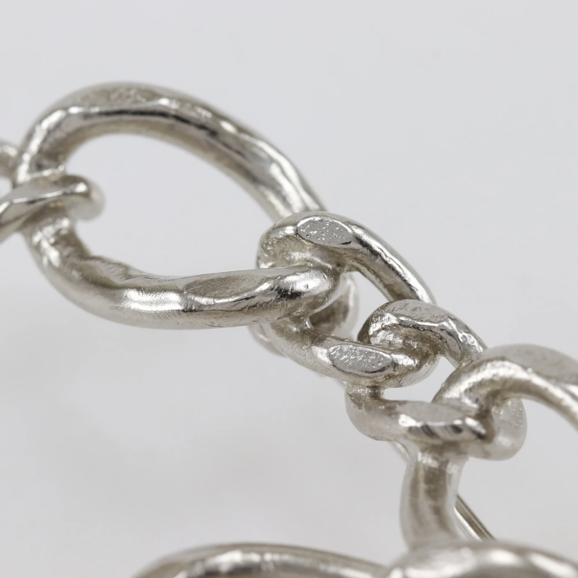 CC Logo Brooch Silver-Tone Metal - Image 6