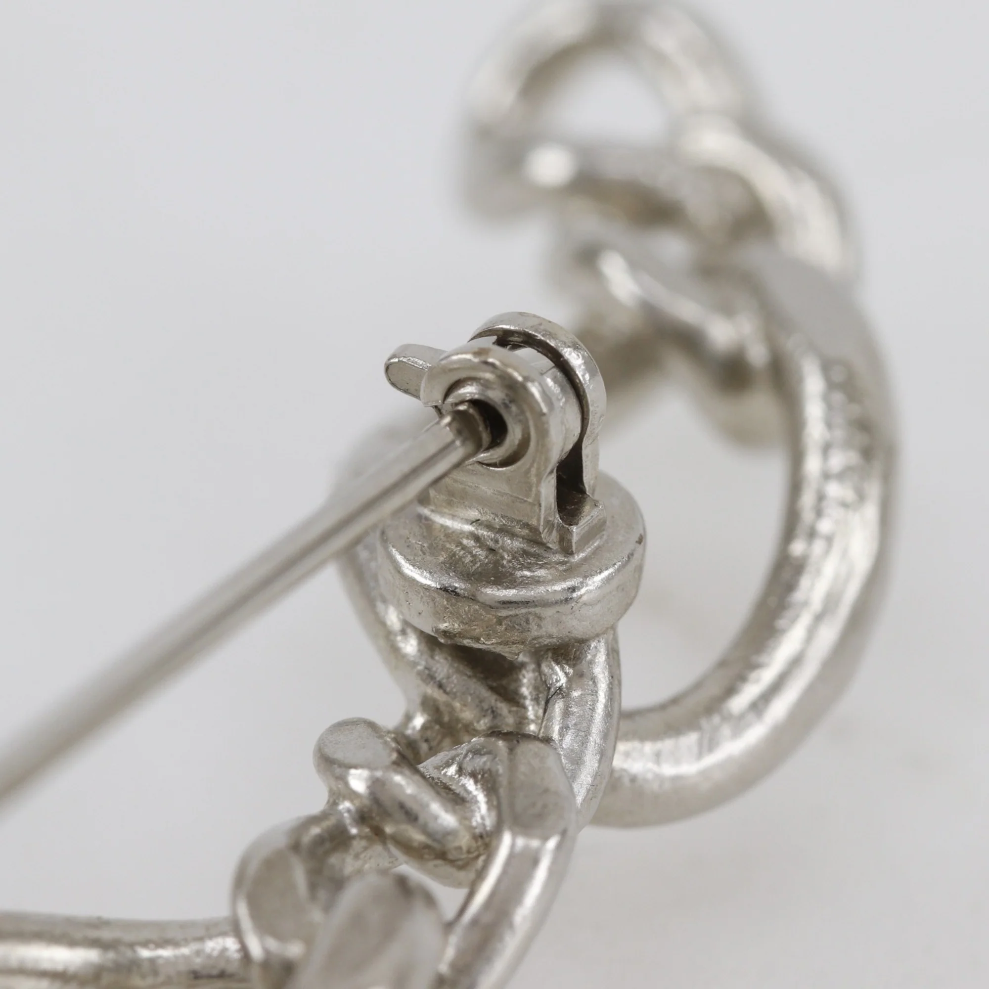 CC Logo Brooch Silver-Tone Metal - Image 8