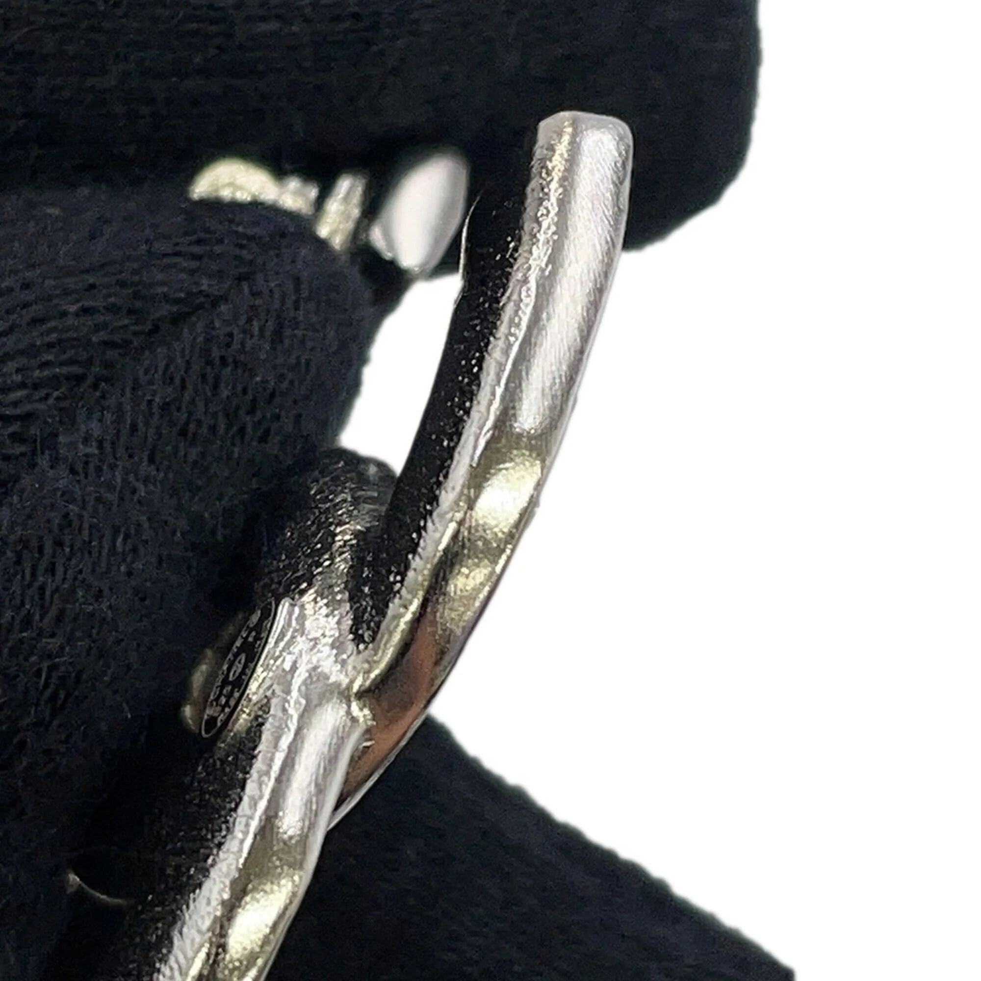 CC Logo Brooch Silver-Tone Metal - Image 5