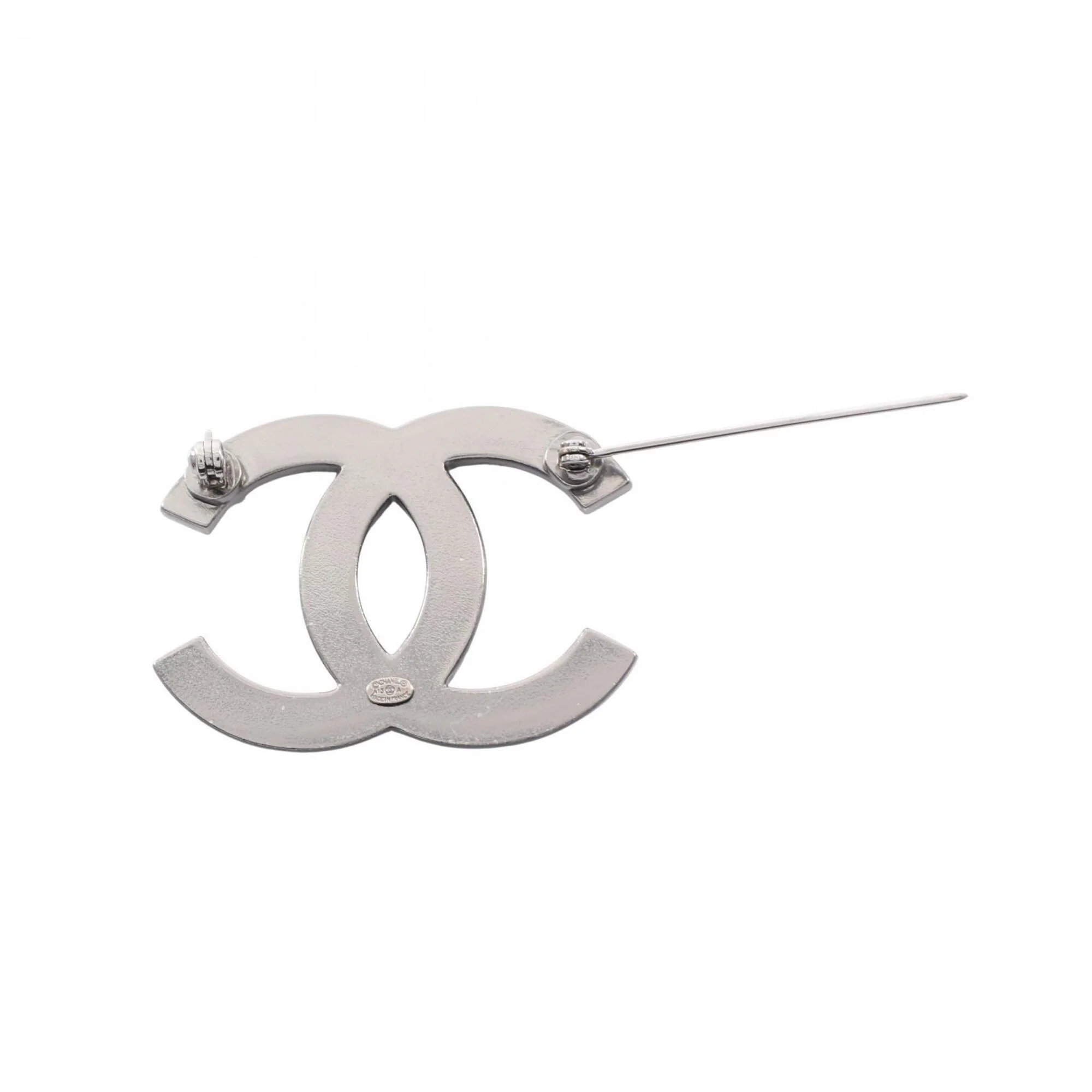 CC Logo Brooch Sterling Silver - Image 2
