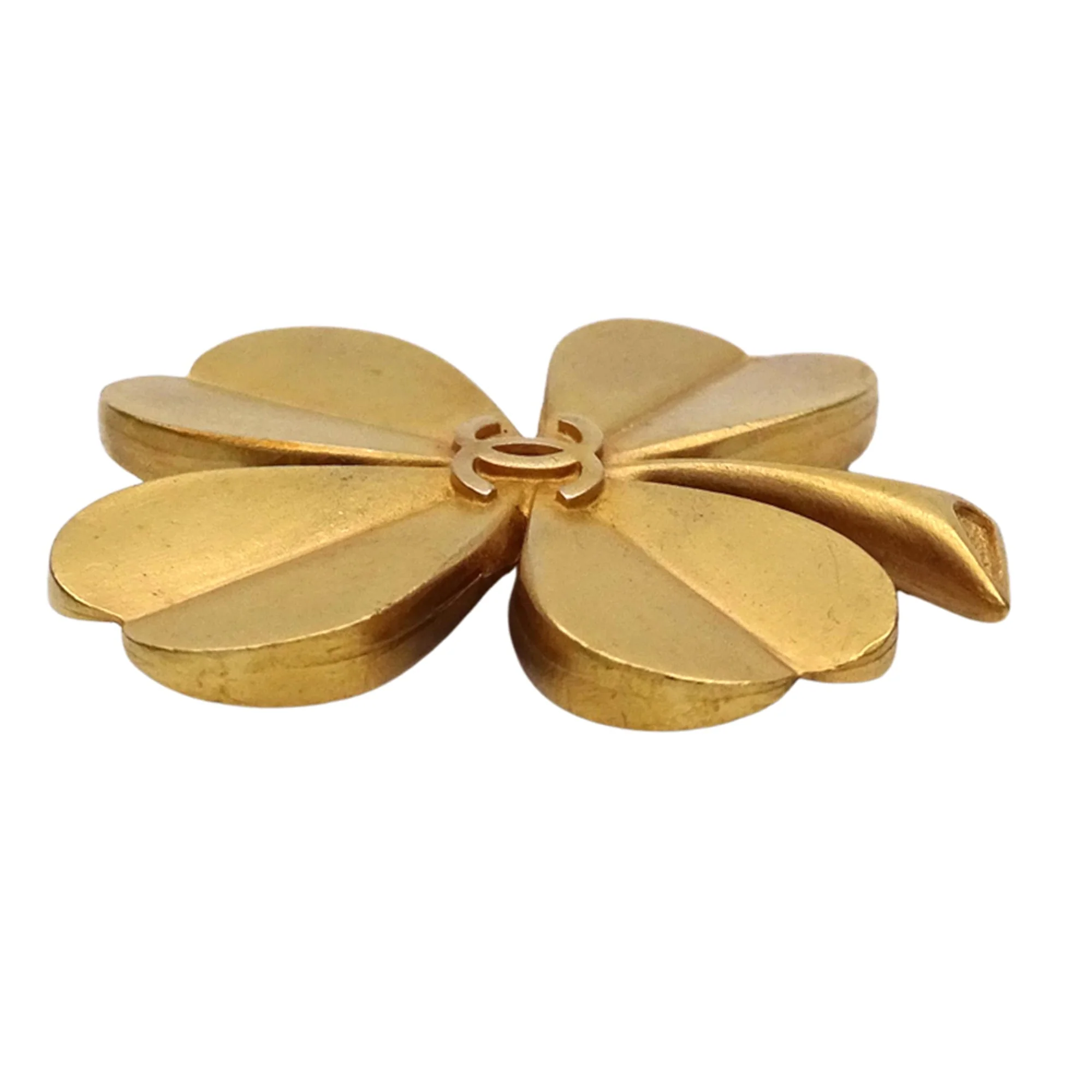 CC Logo Clover Brooch Metal - Image 4