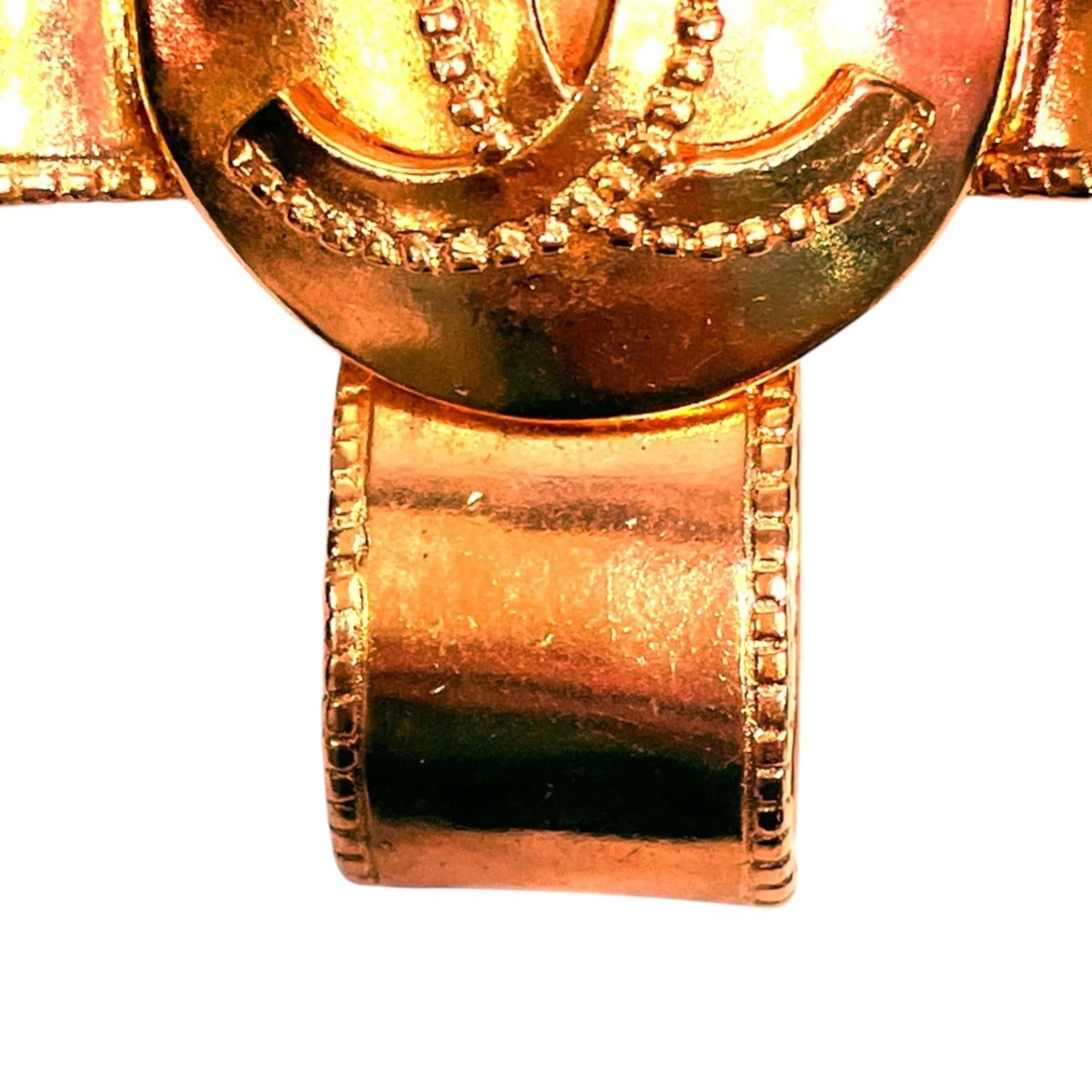 CC Logo Cross Brooch Metal - Image 6