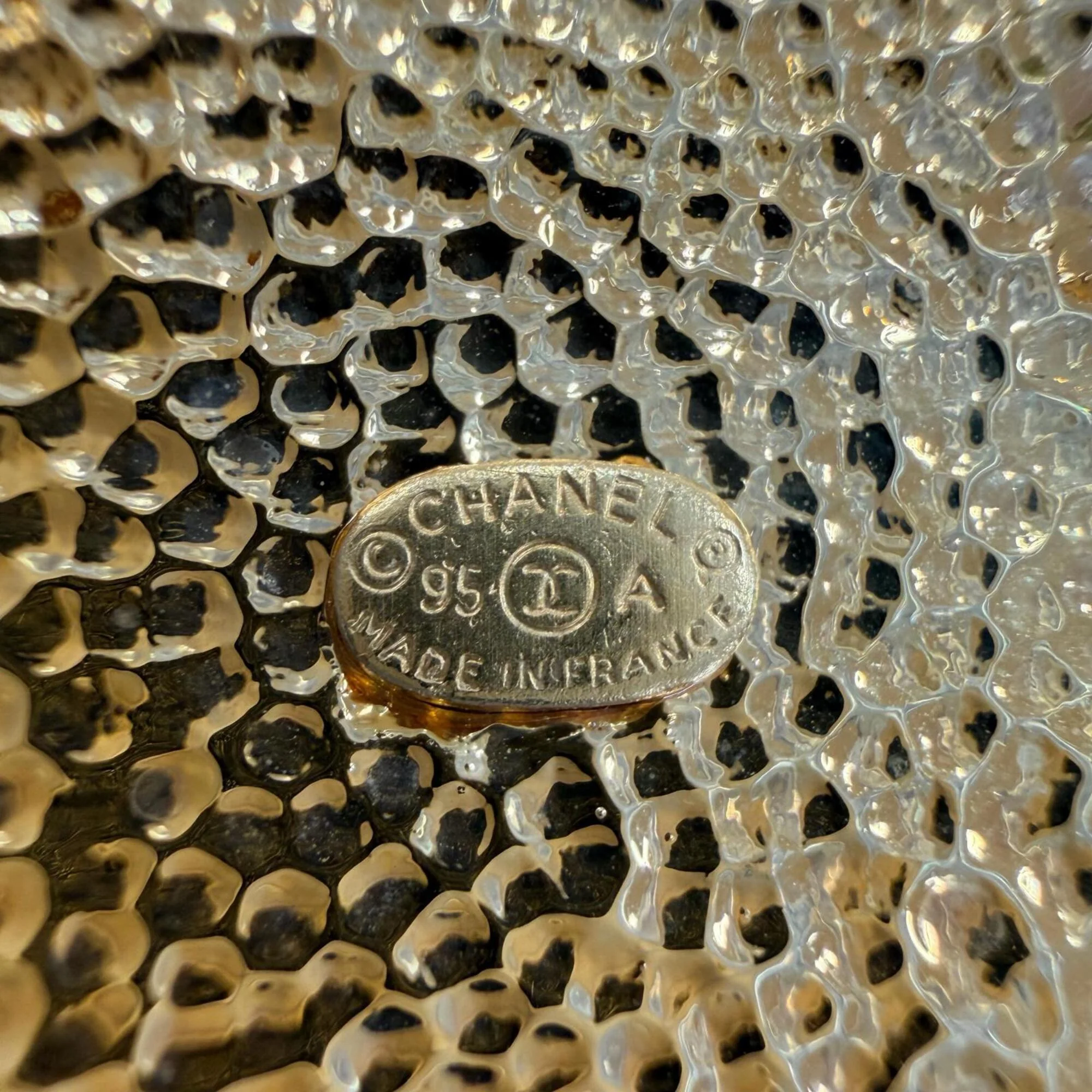 CC Logo Flower Brooch Metal - Image 5