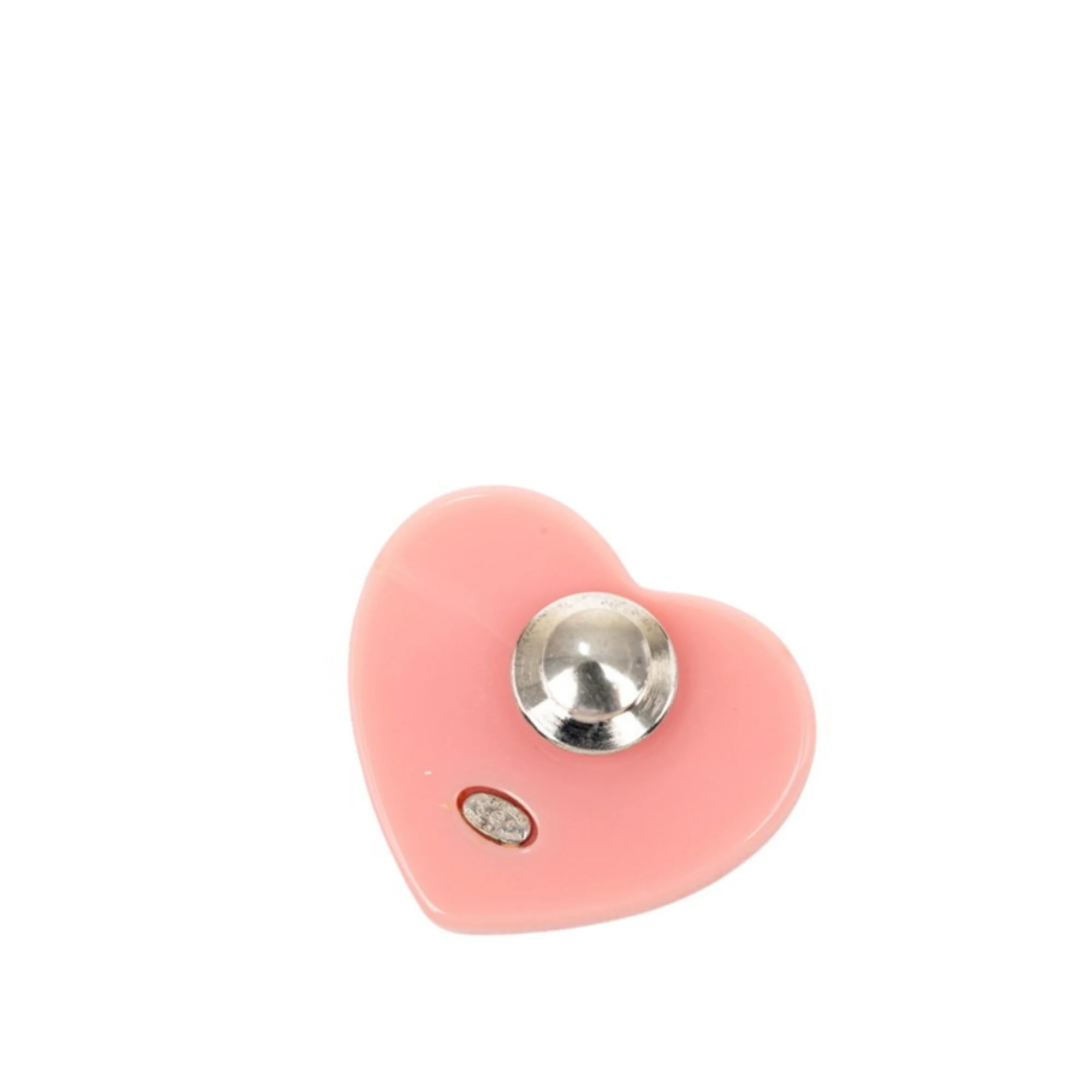 CC Logo Heart Brooch Metal - Image 2