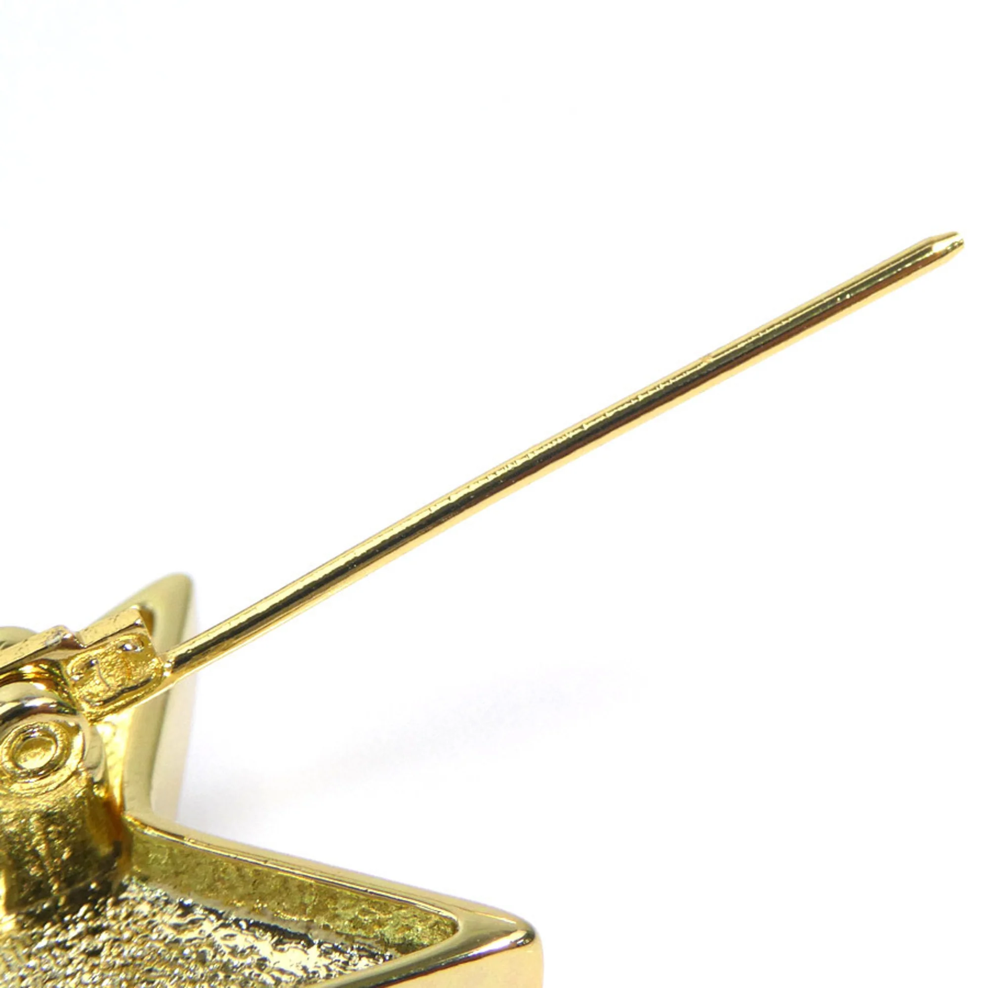 CC Logo Star Brooch Gold-Tone Metal - Image 7