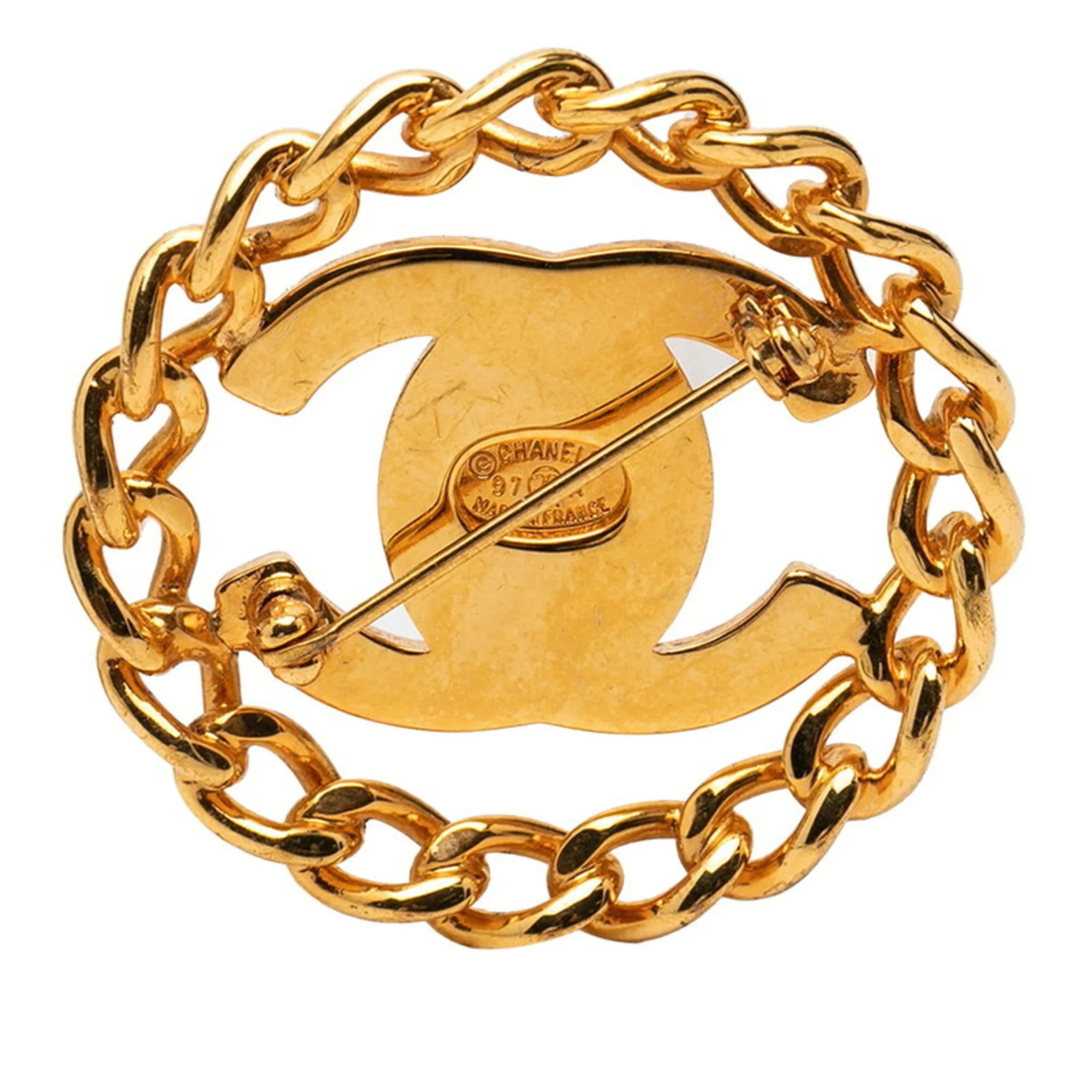 CC Logo Turnlock Brooch Metal - Image 2