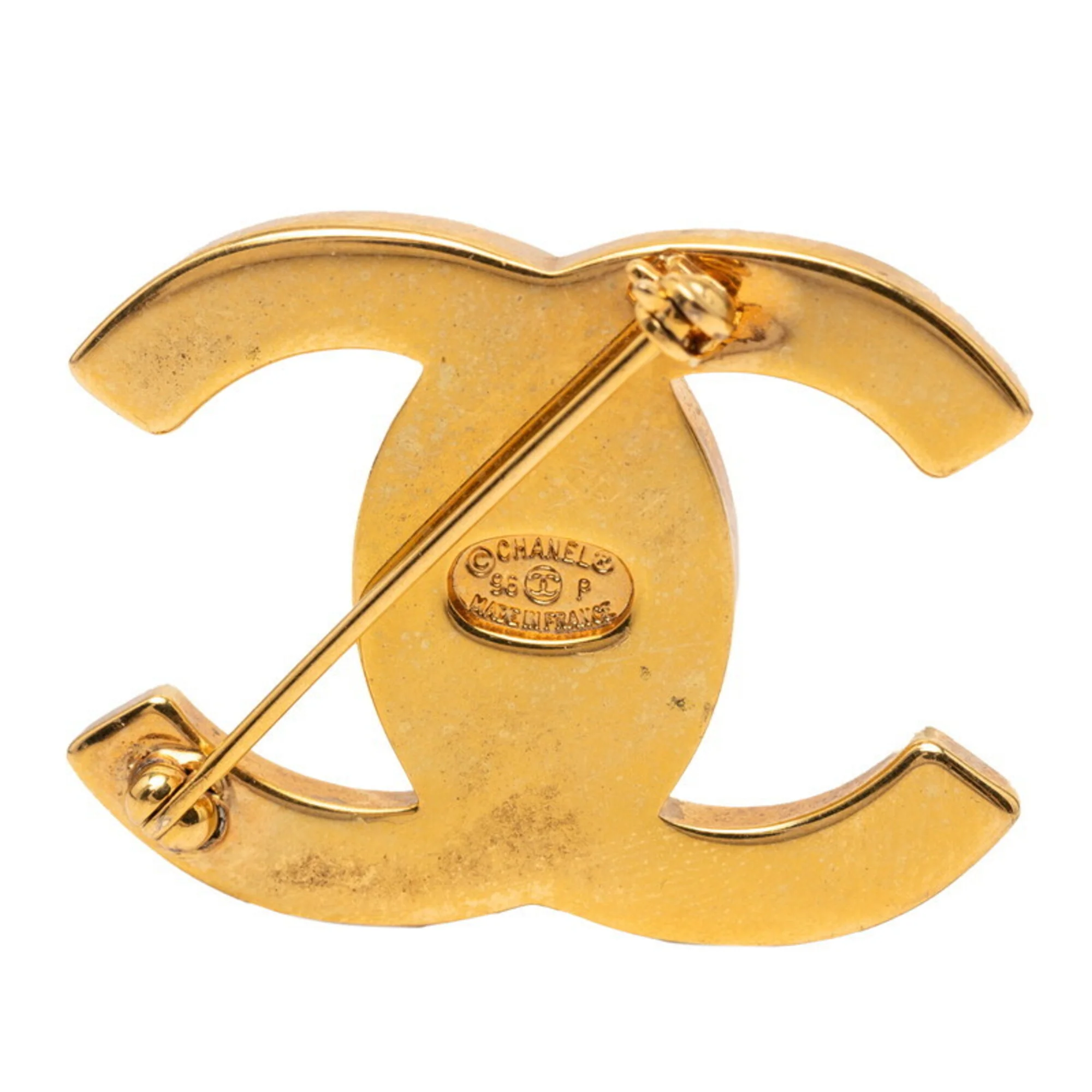 CC Logo Turnlock Brooch Metal - Image 3