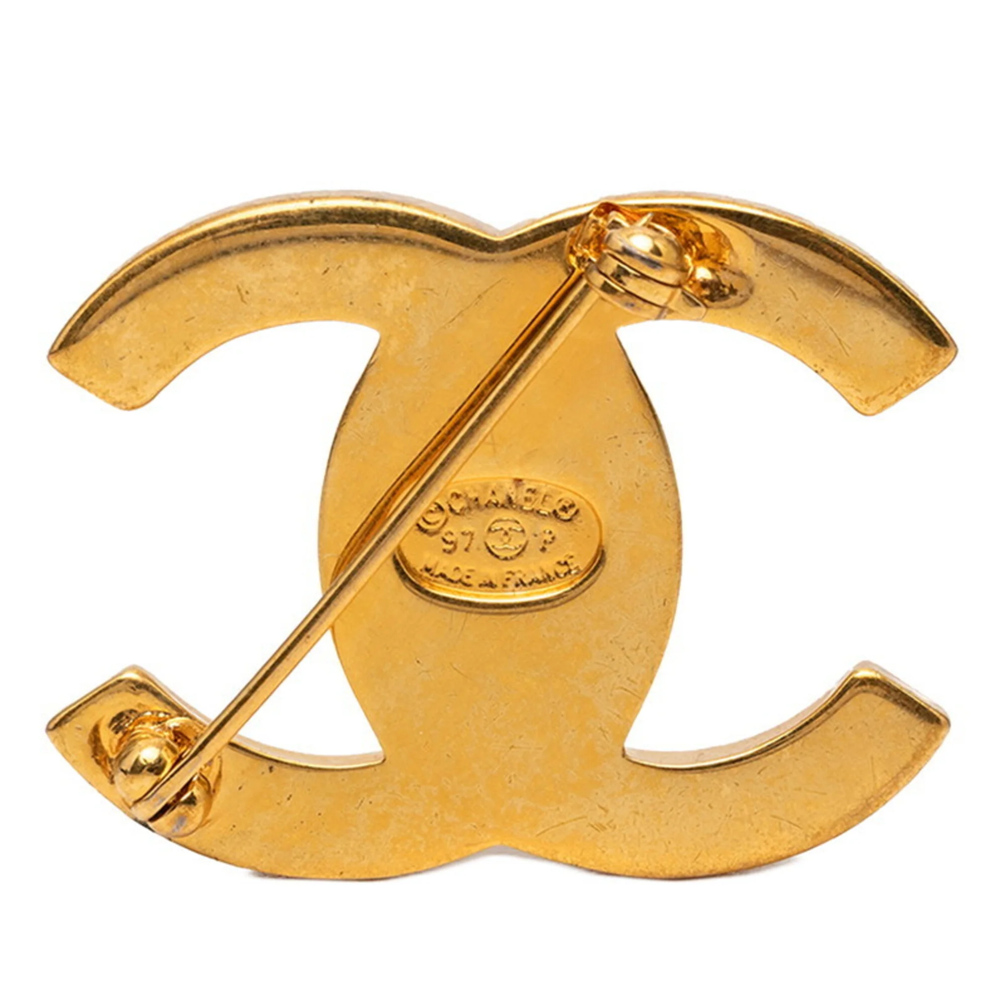 CC Logo Turnlock Brooch Metal - Image 2