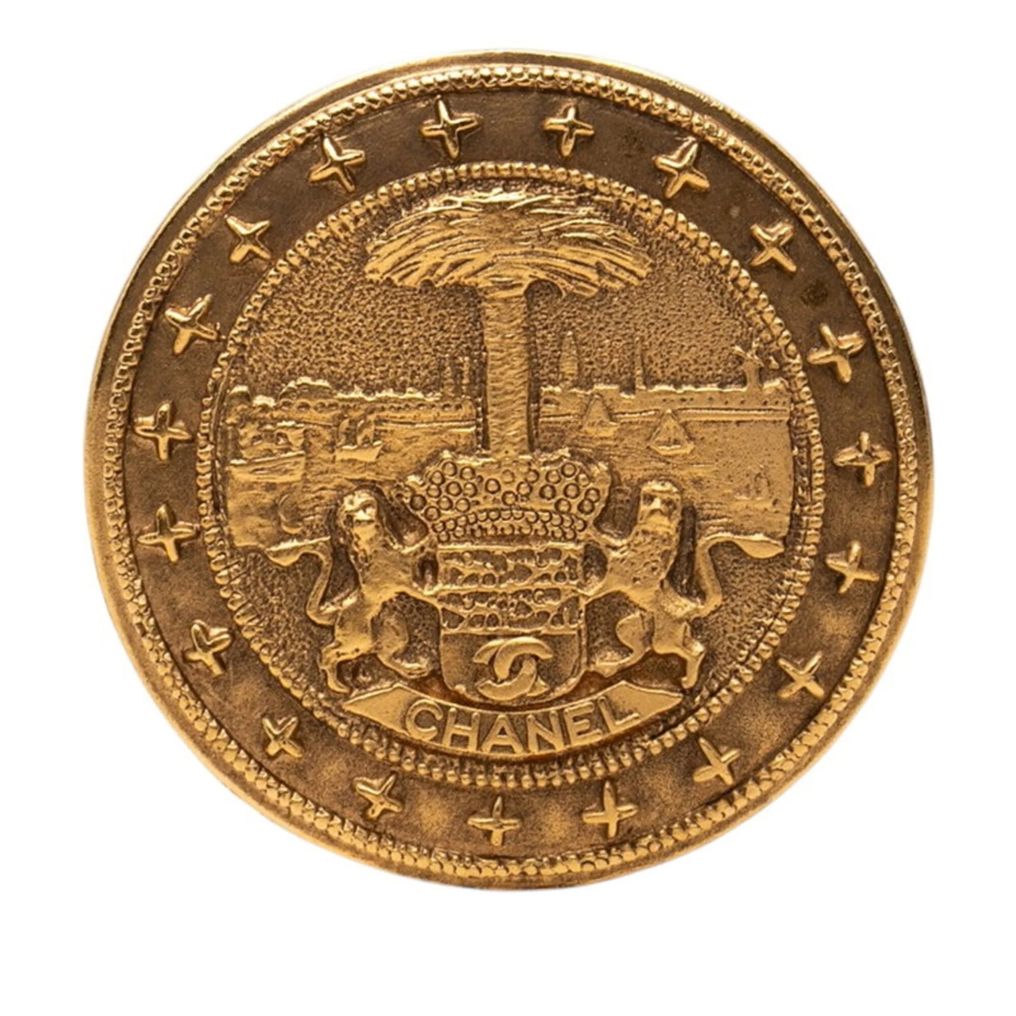 Round Brooch Metal