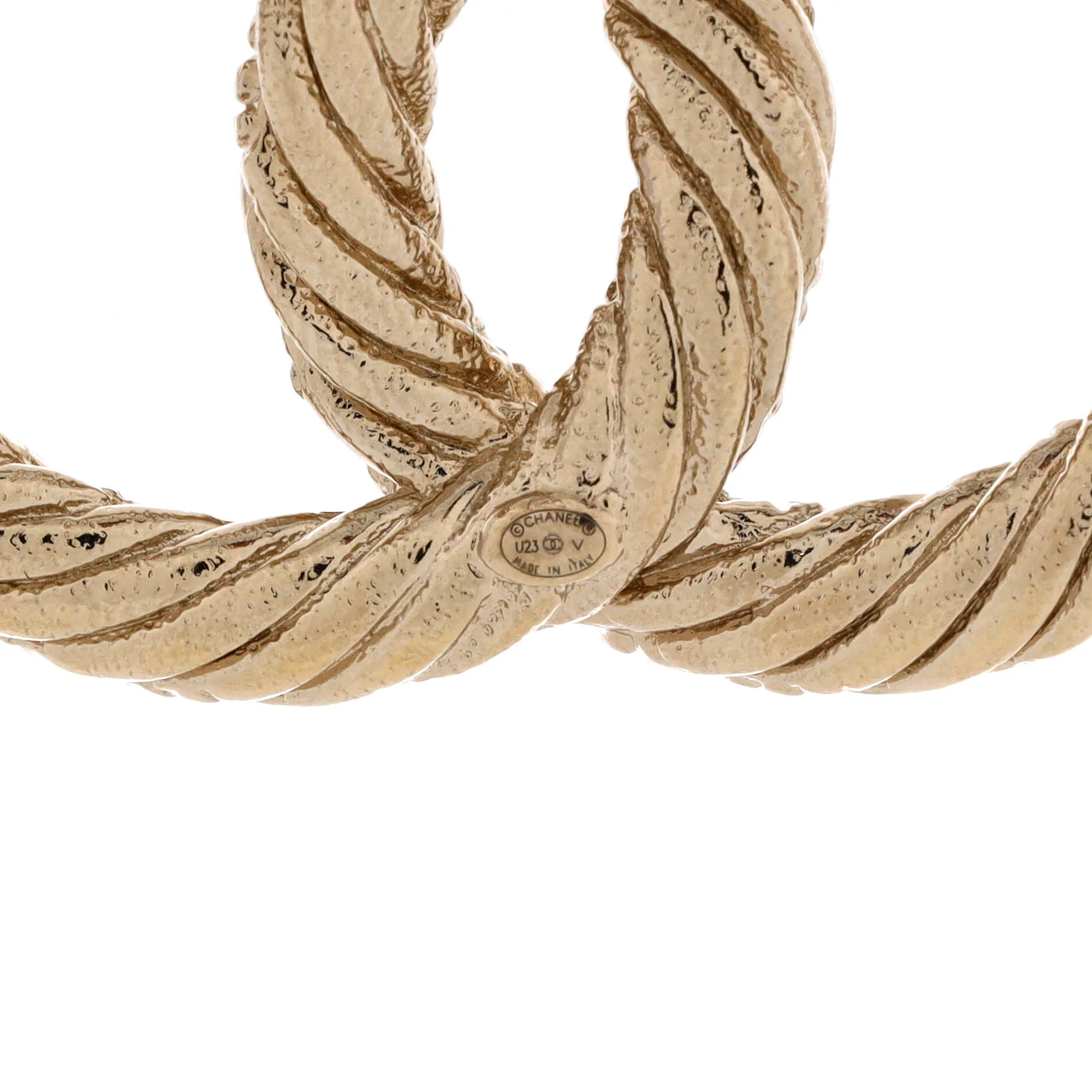 Twisted CC Brooch Metal - Image 3