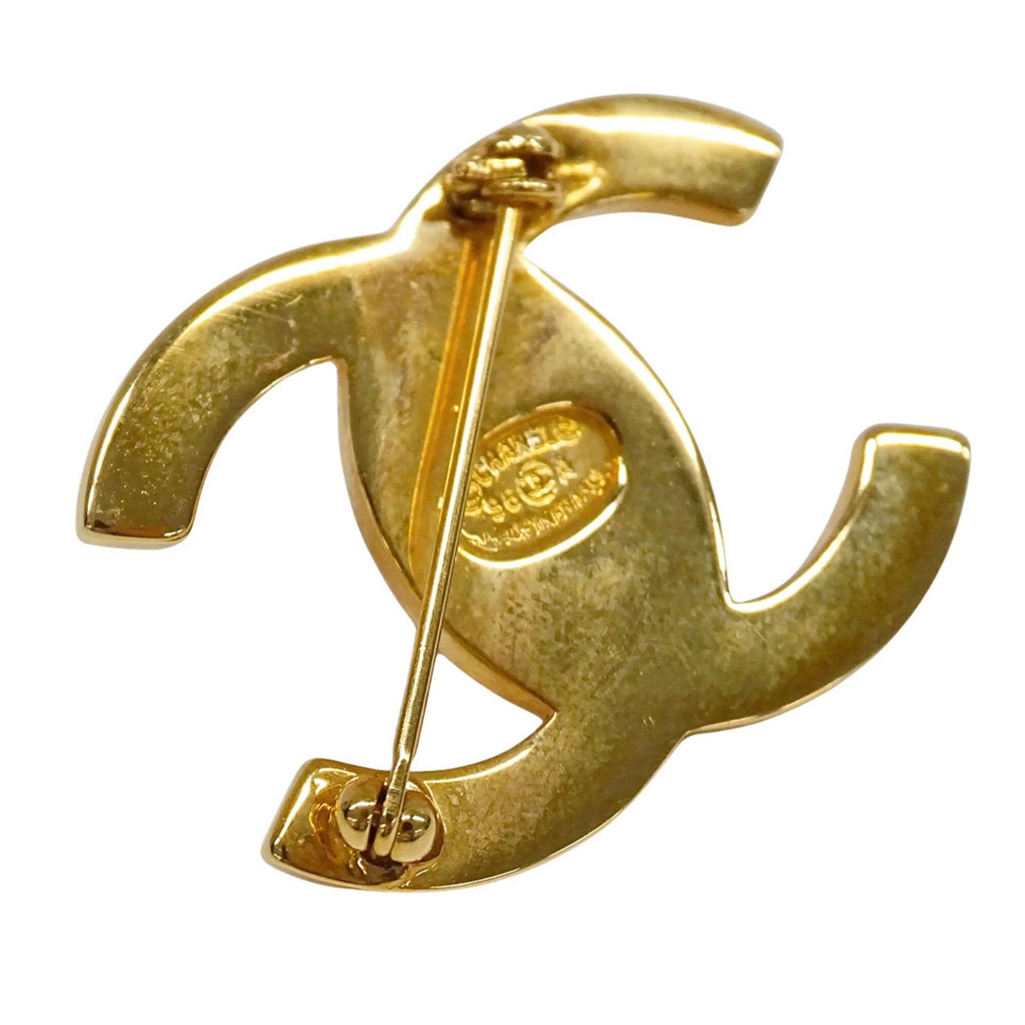 Vintage Turnlock Brooch Metal - Image 2