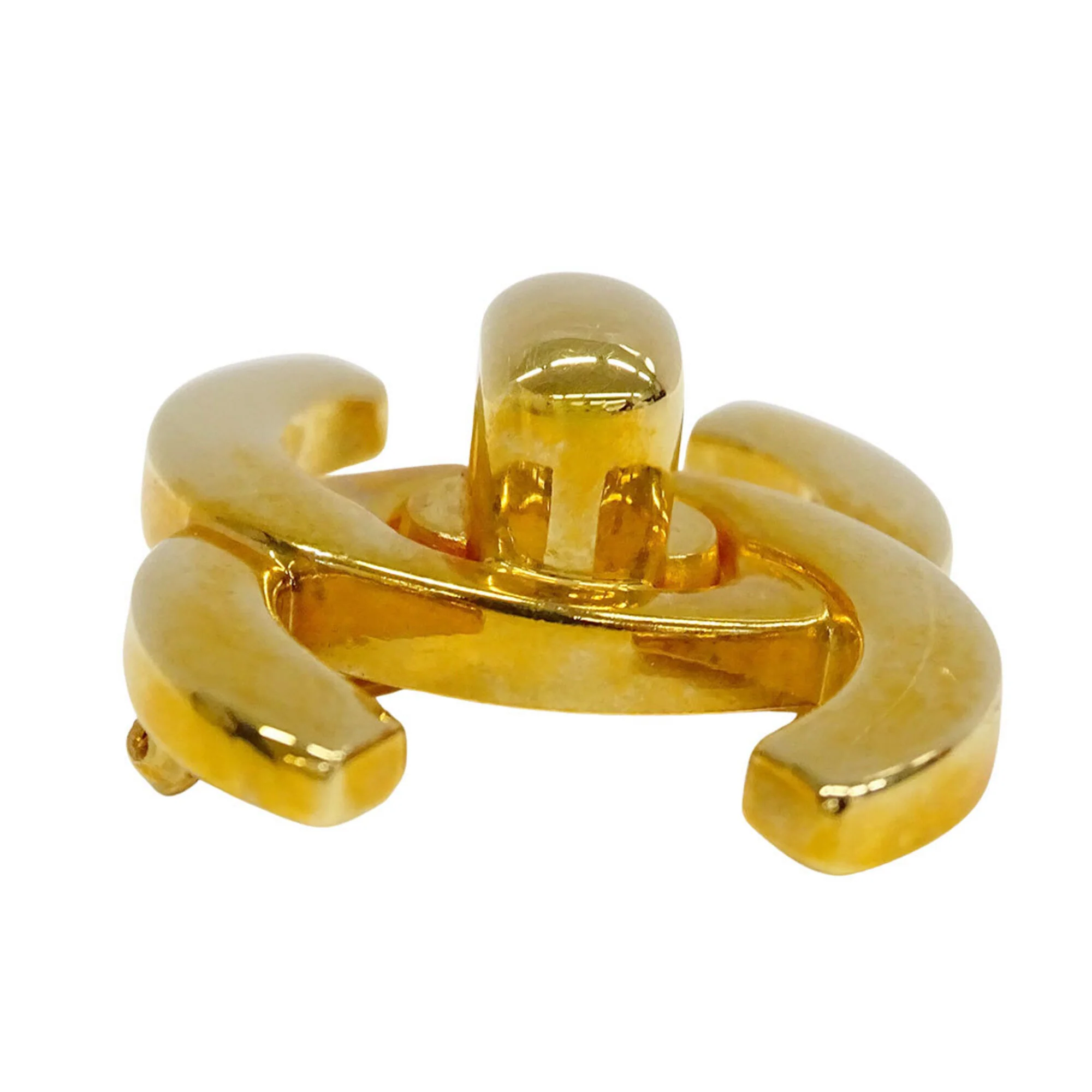 Vintage Turnlock Brooch Metal - Image 3