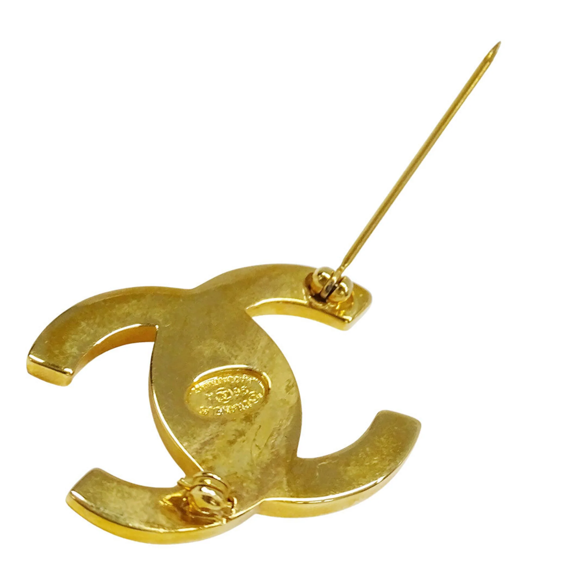 Vintage Turnlock Brooch Metal - Image 4