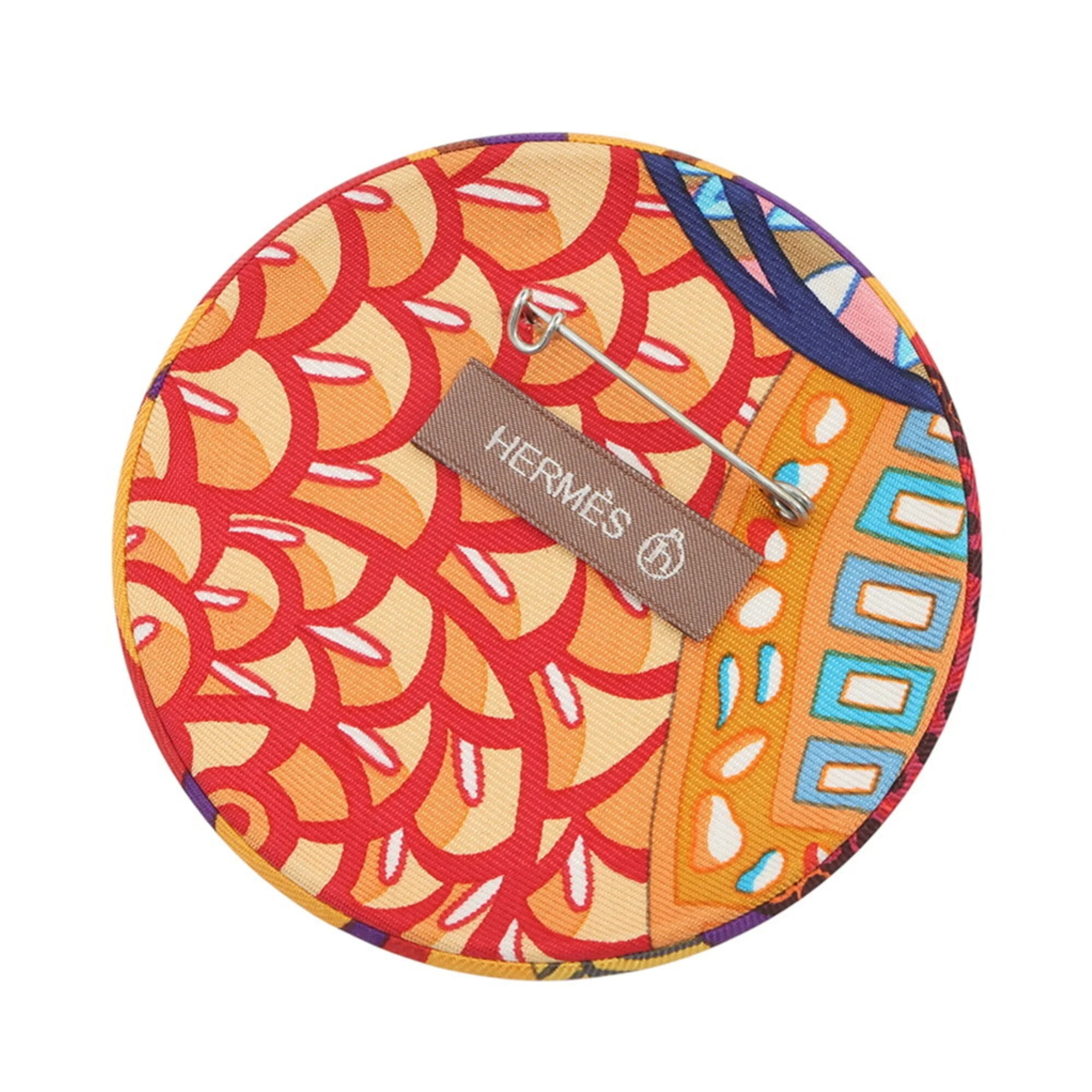 Petit H Brooch Silk Multi-Color - Image 3