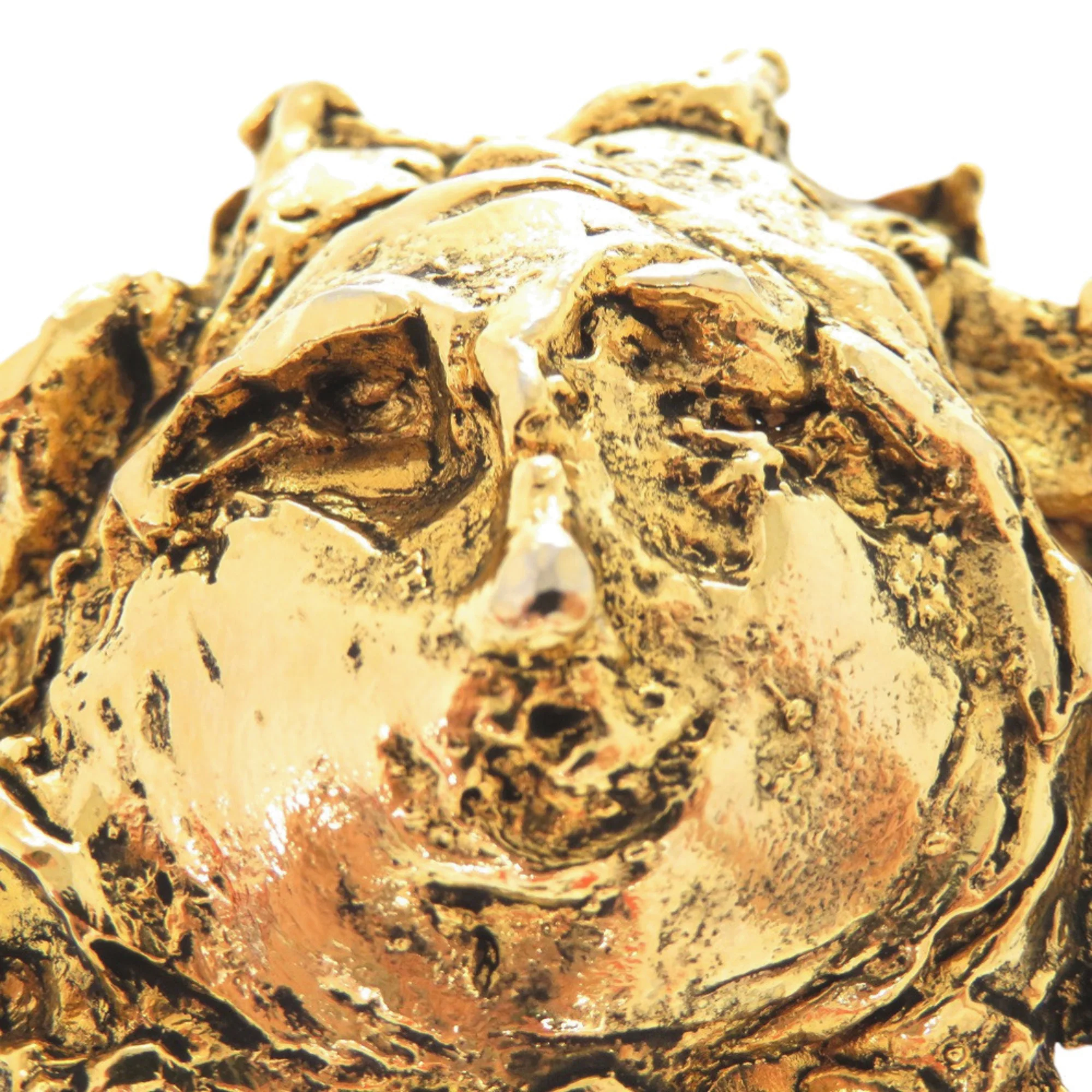 Vintage Brooch Metal Gold - Image 5