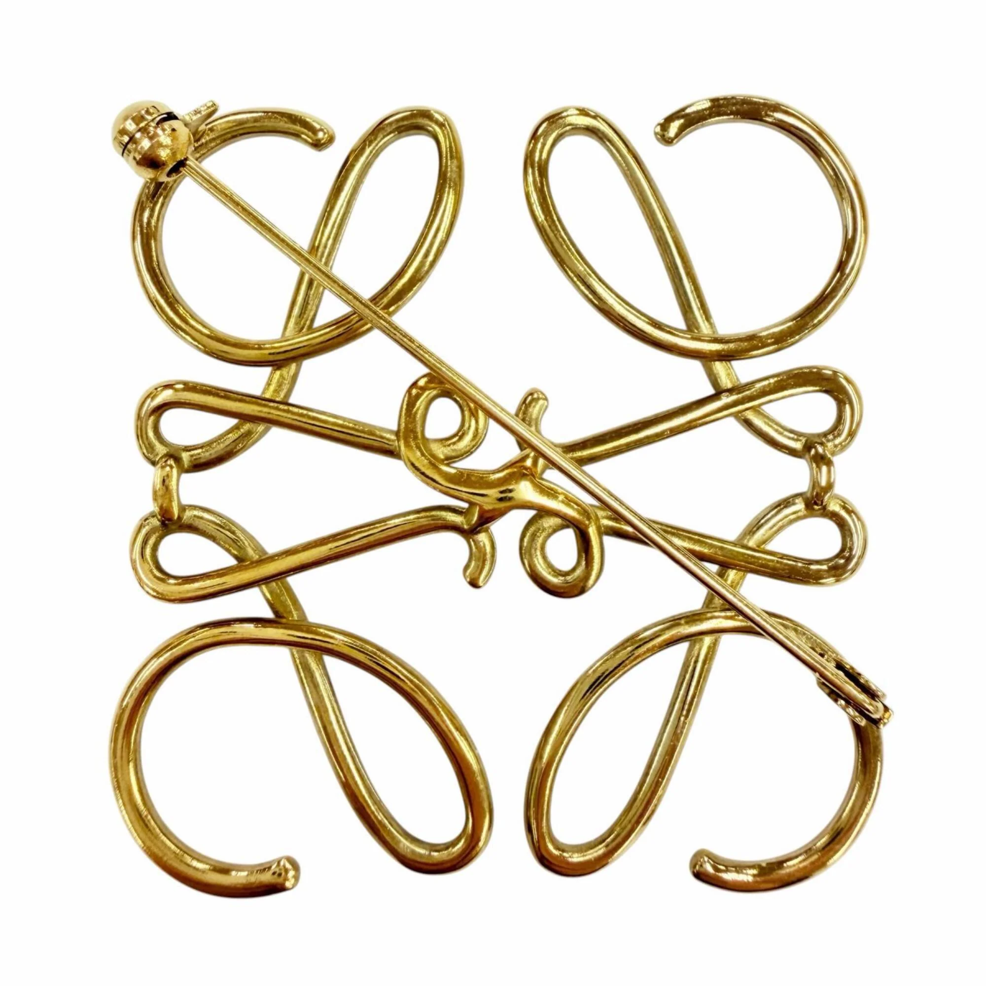 Anagram Brooch Gold - Image 2