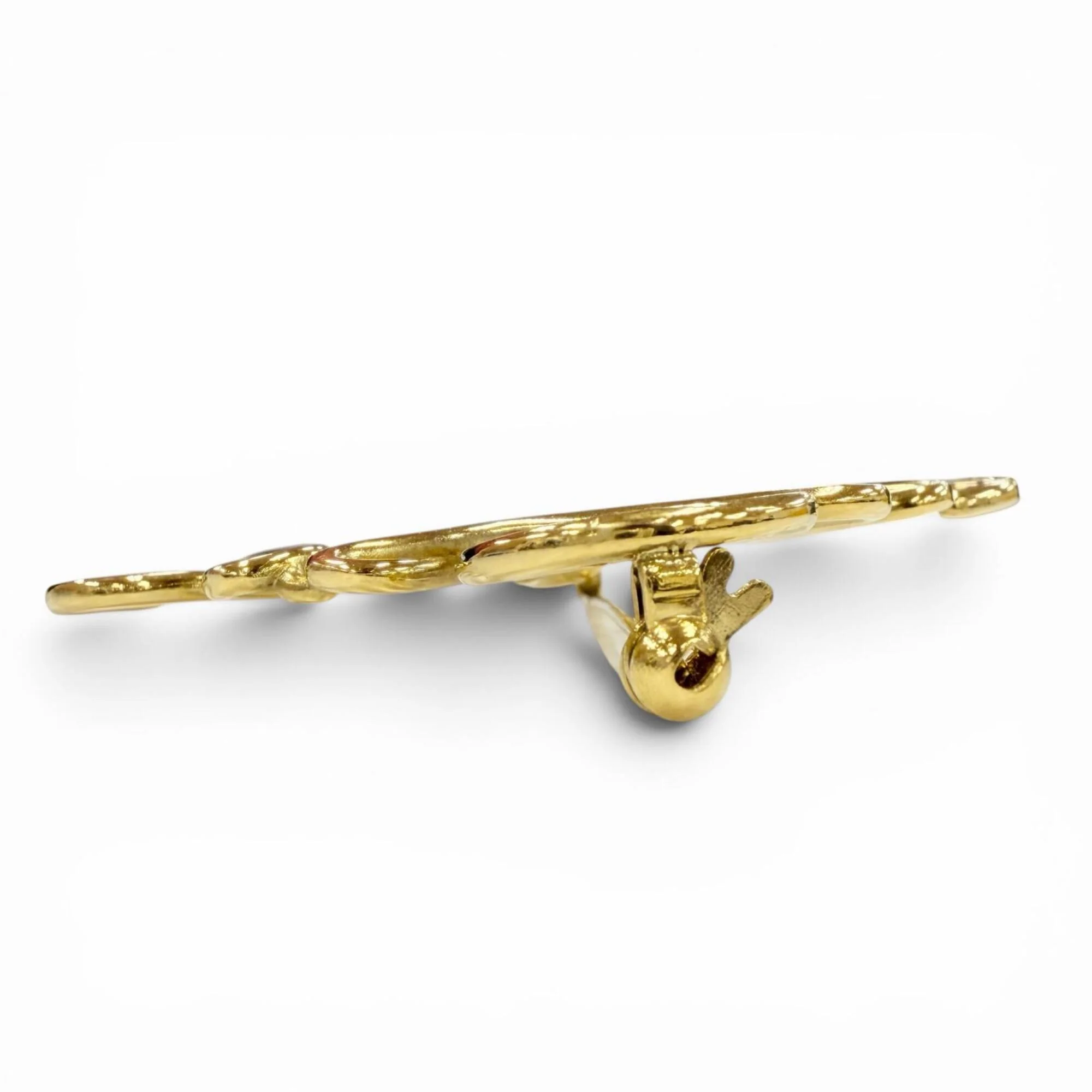 Anagram Brooch Gold - Image 3