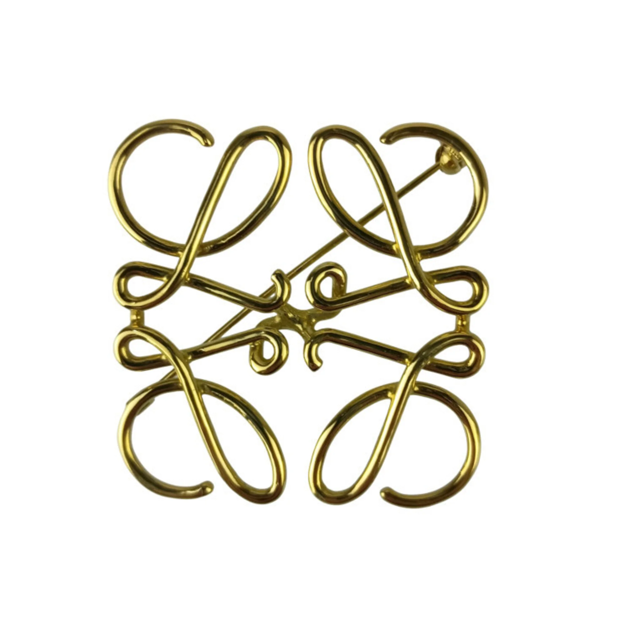 Anagram Brooch Gold Metal