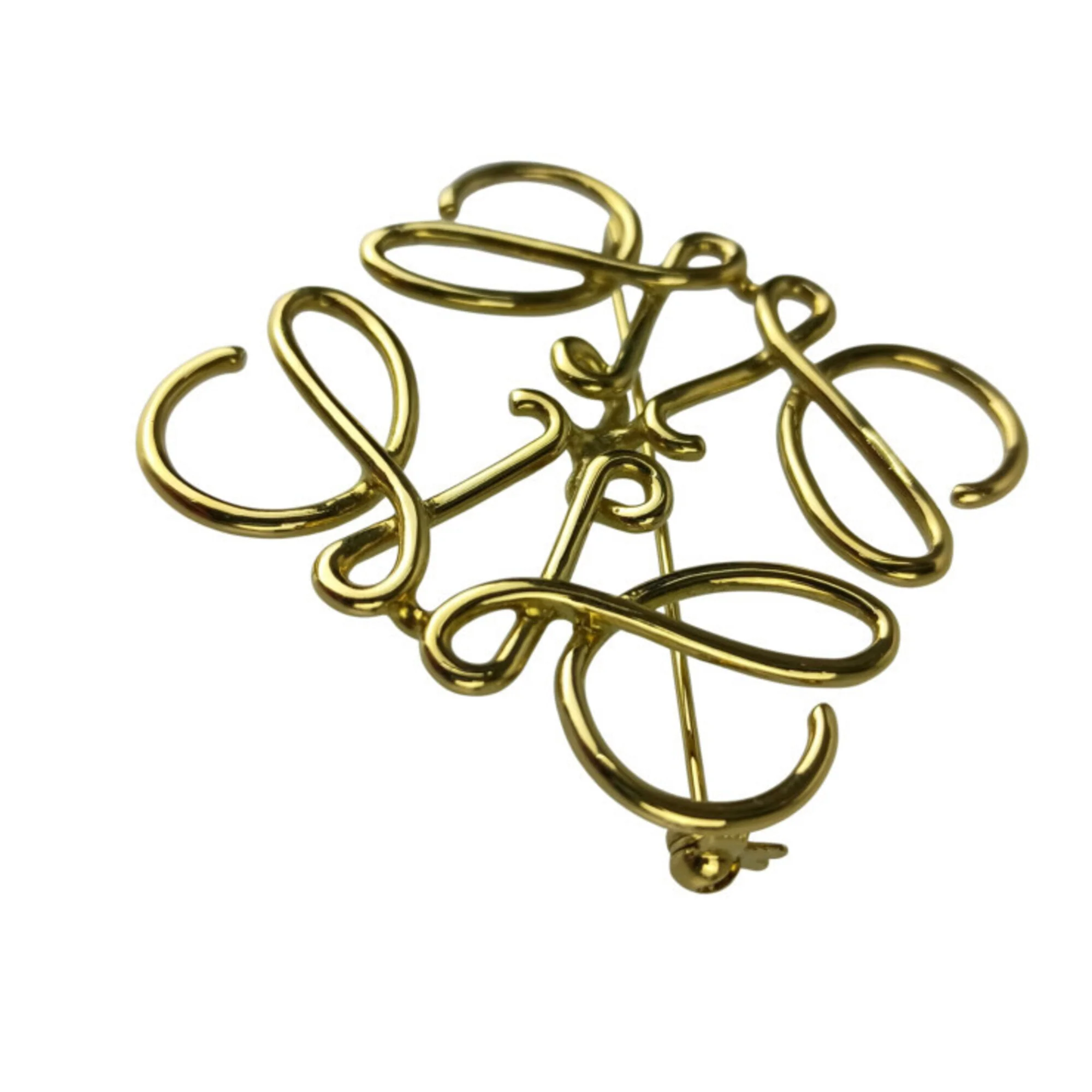 Anagram Brooch Gold Metal - Image 2