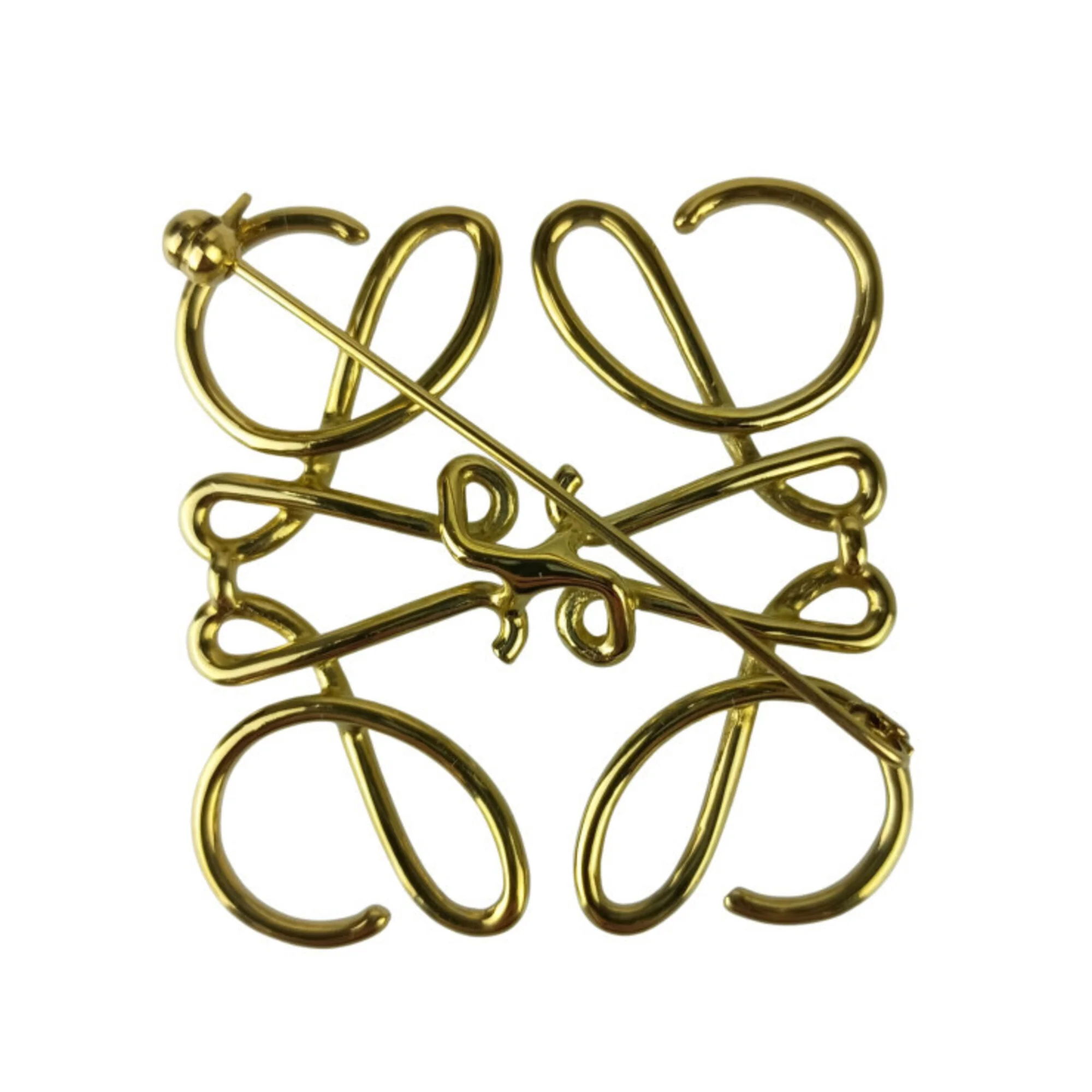 Anagram Brooch Gold Metal - Image 3