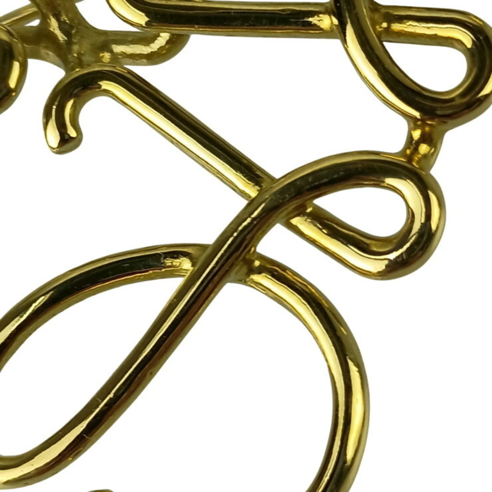 Anagram Brooch Gold Metal - Image 4