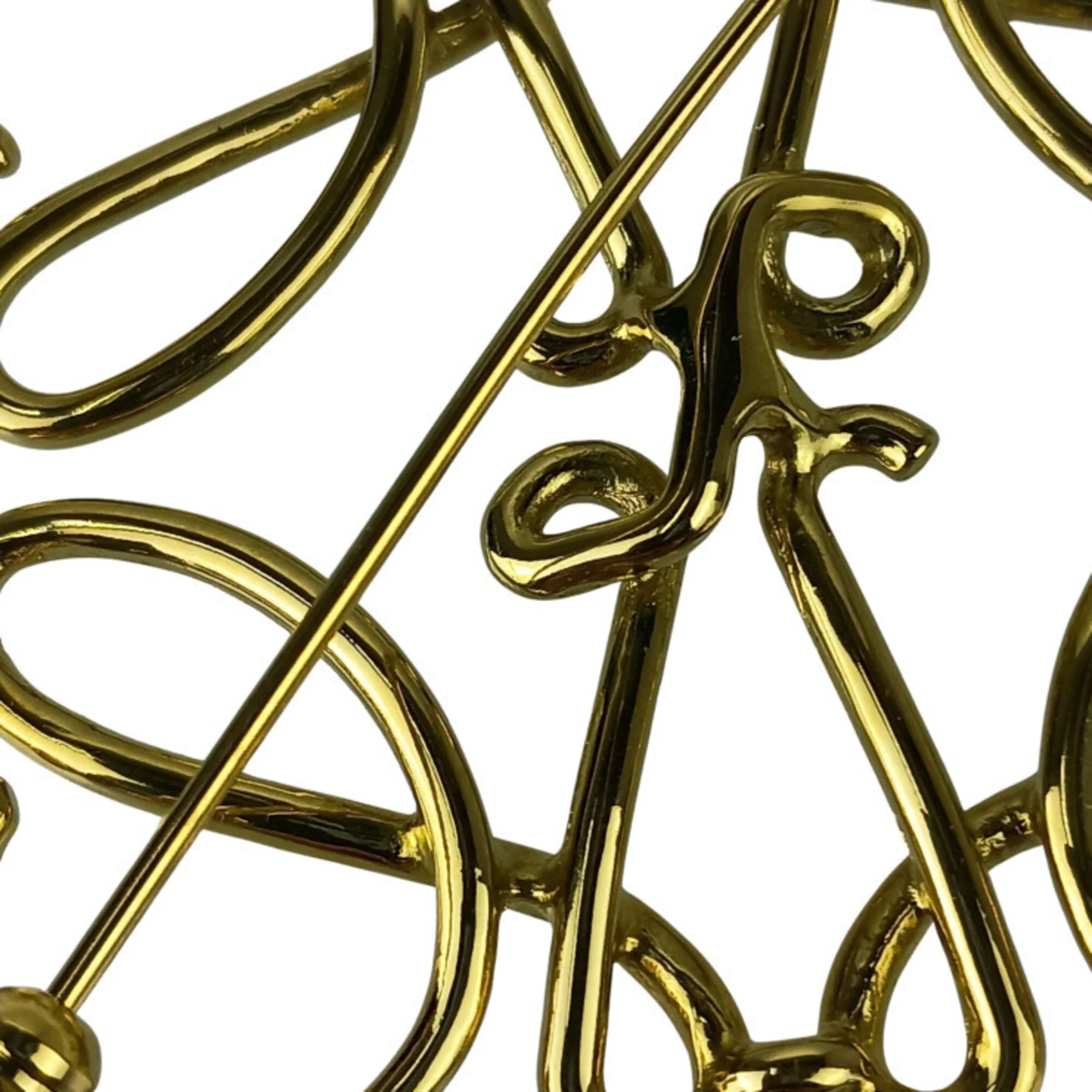 Anagram Brooch Gold Metal - Image 5