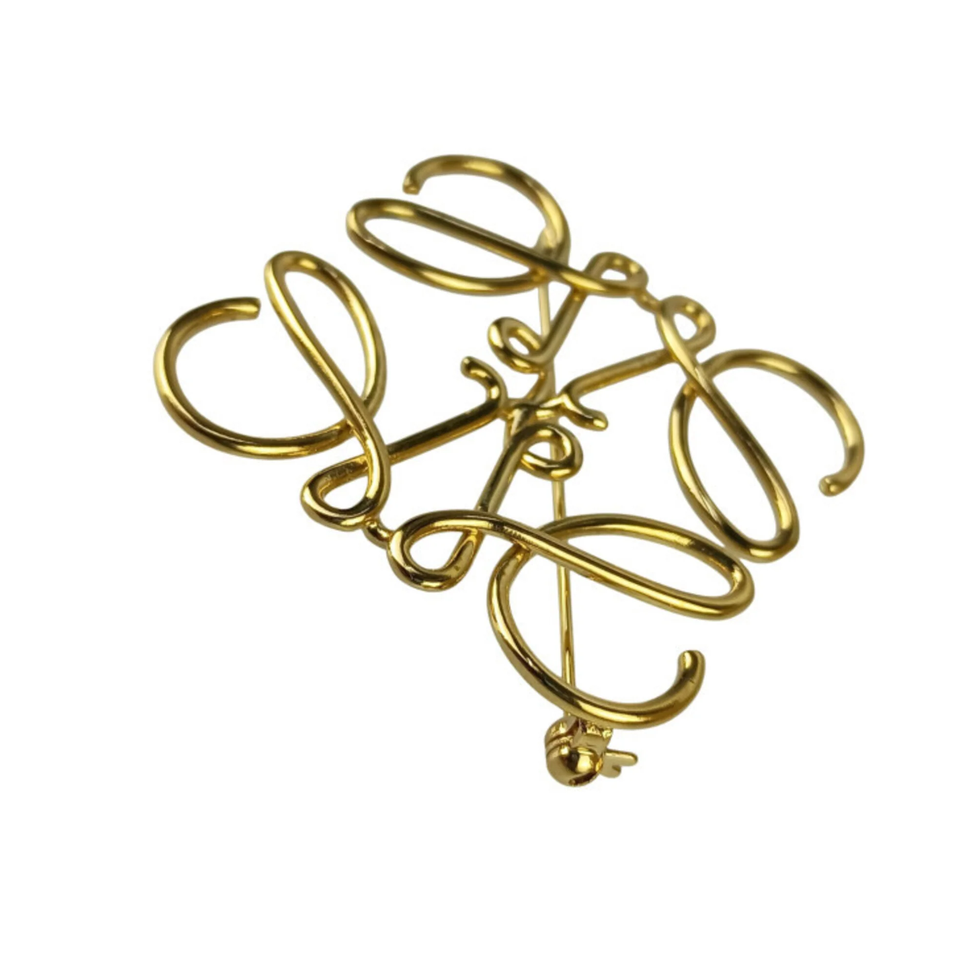 Anagram Brooch Gold Metal - Image 2