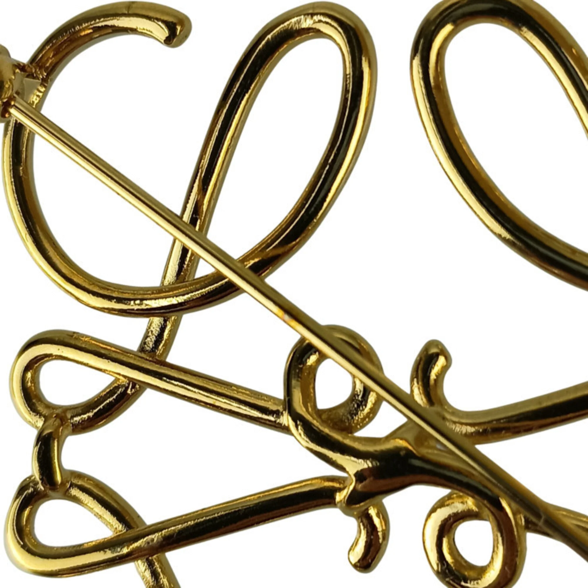 Anagram Brooch Gold Metal - Image 4