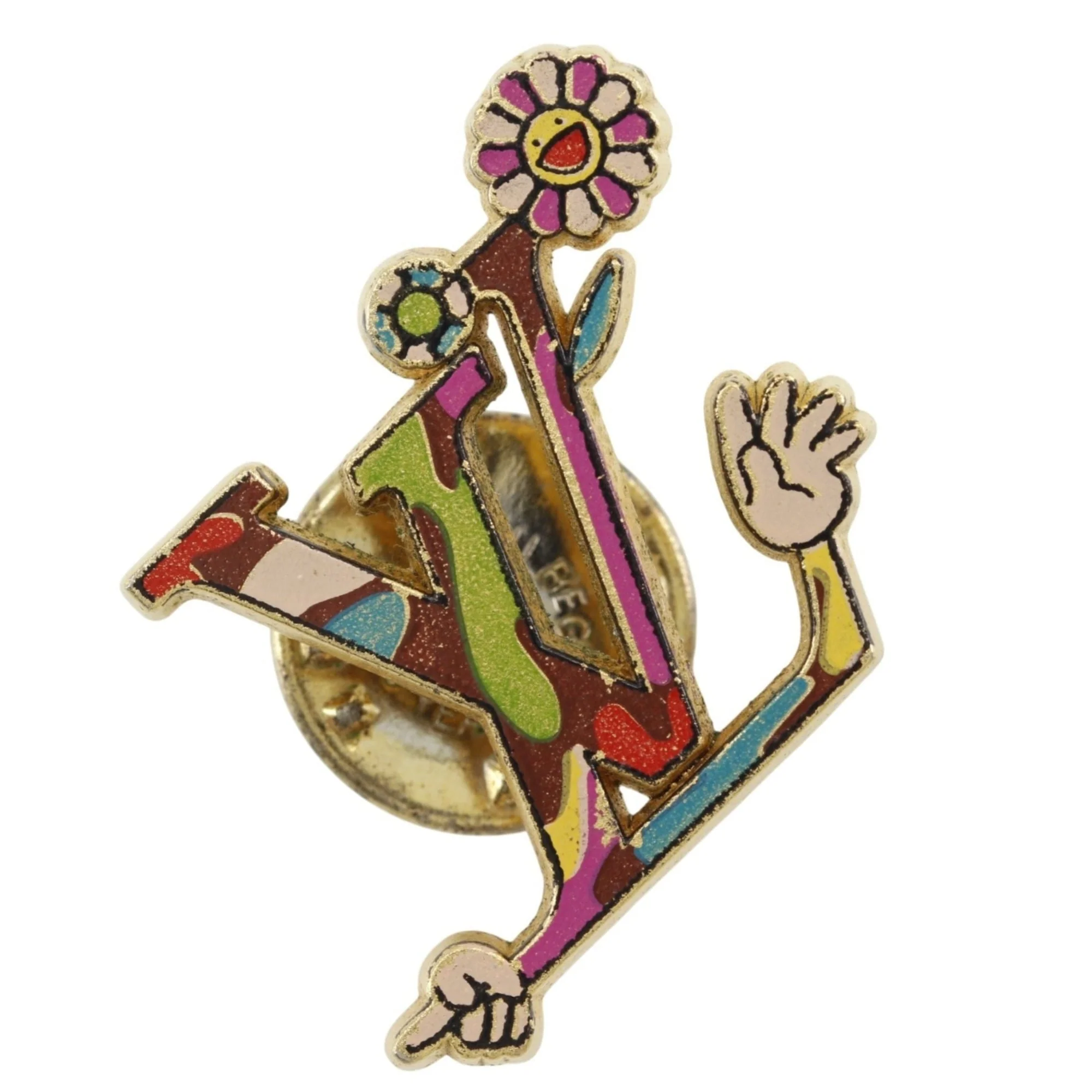 Brooch Gold-Tone Metal
