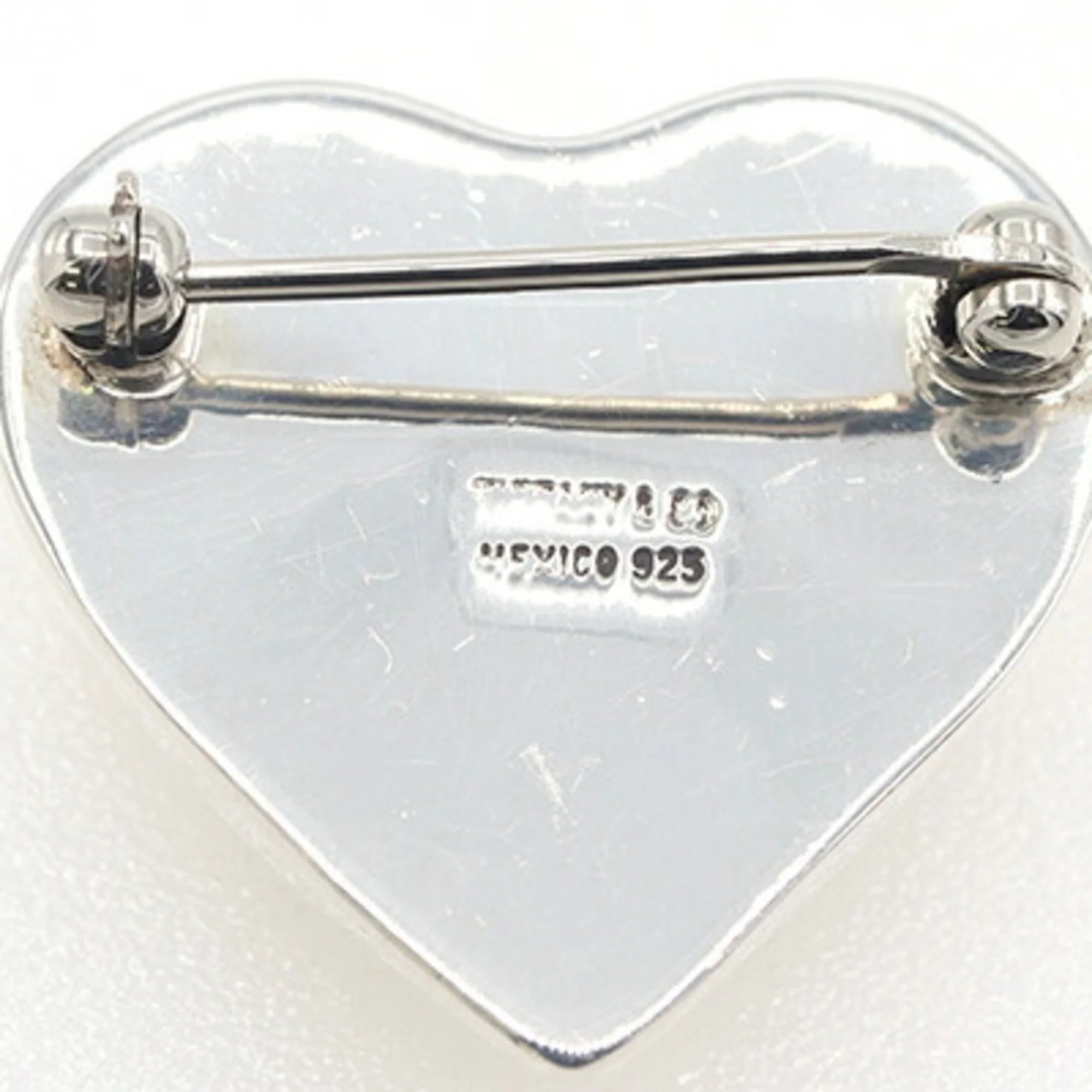 Heart Brooch Sterling Silver - Image 4