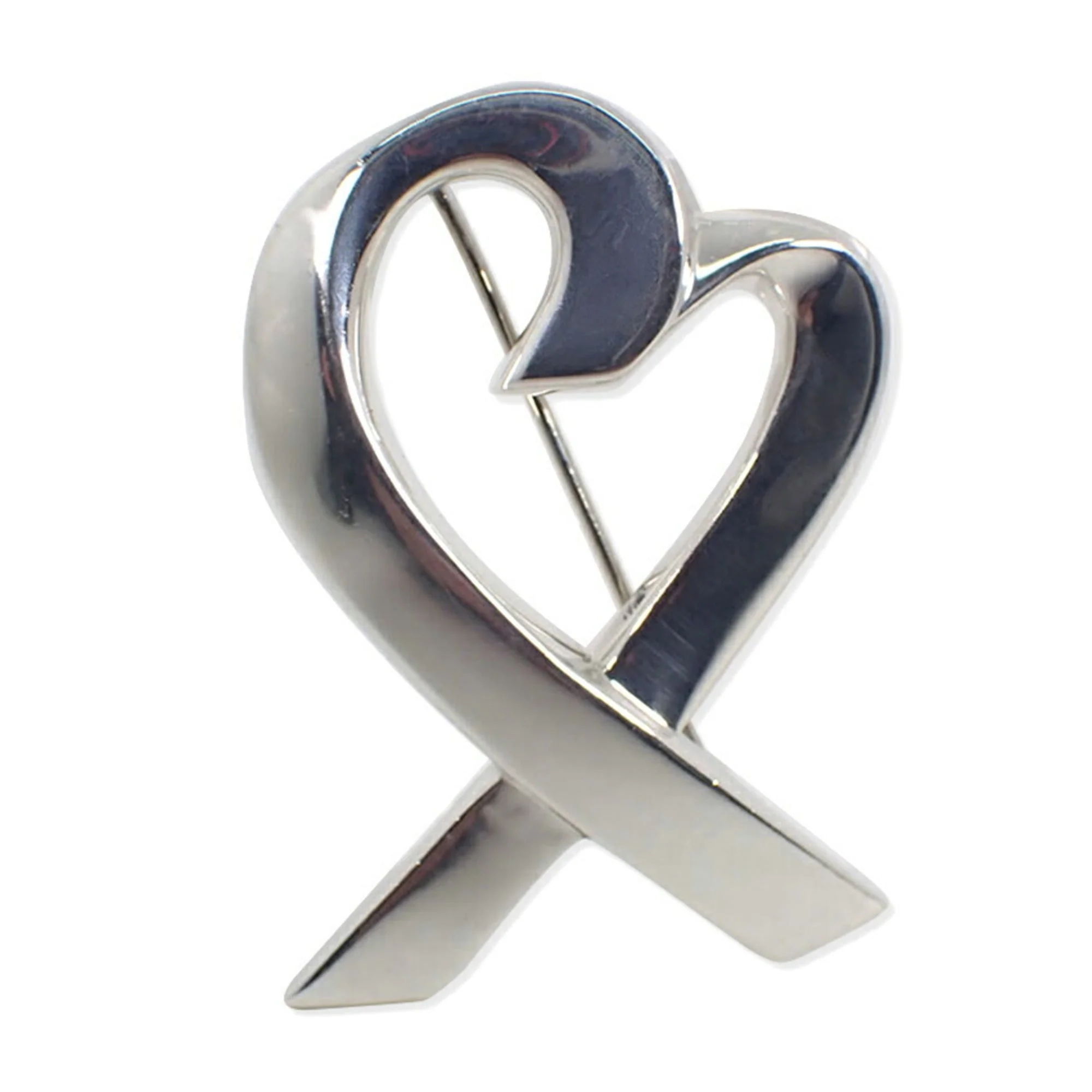 Loving Heart Brooch Sterling Silver