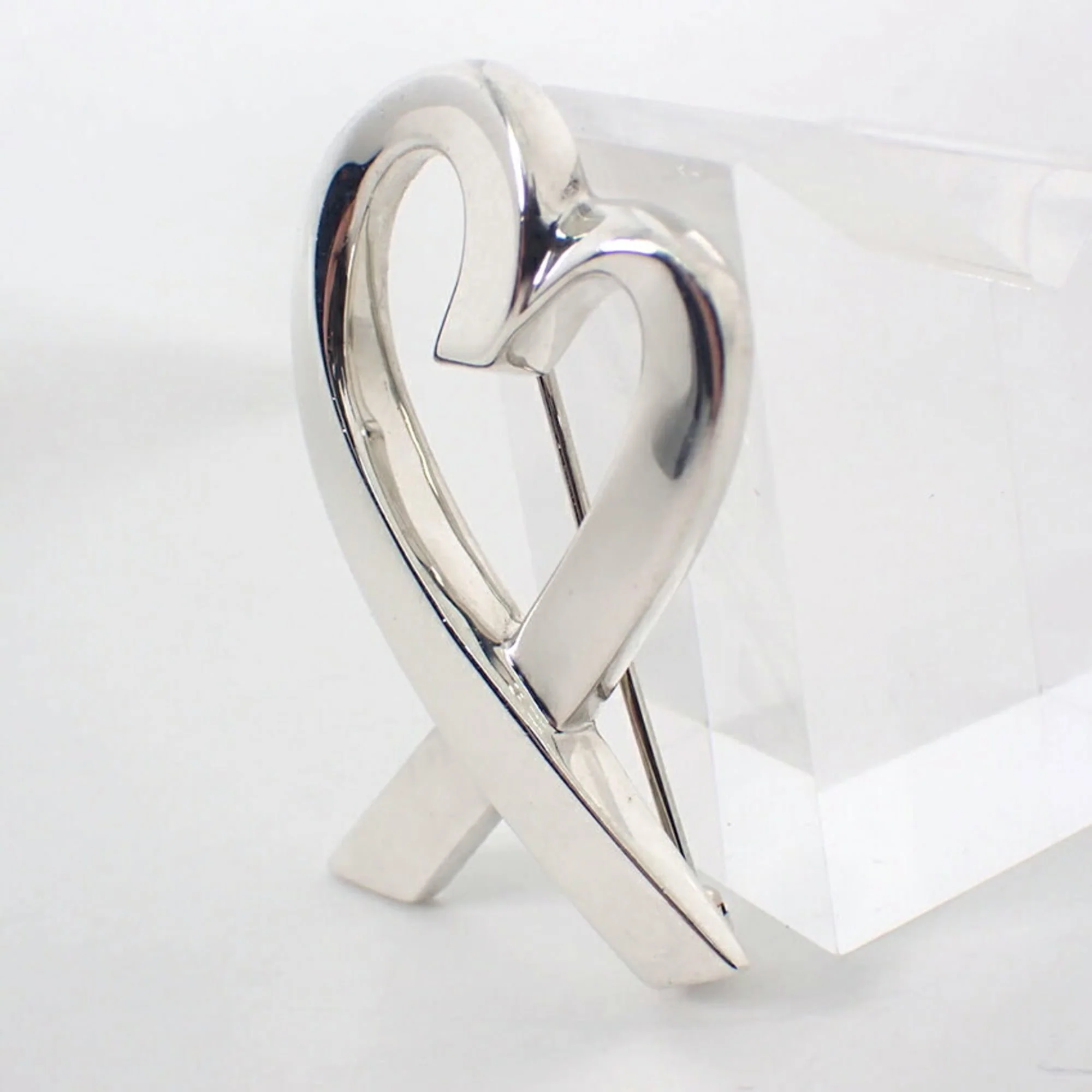 Loving Heart Brooch Sterling Silver - Image 5
