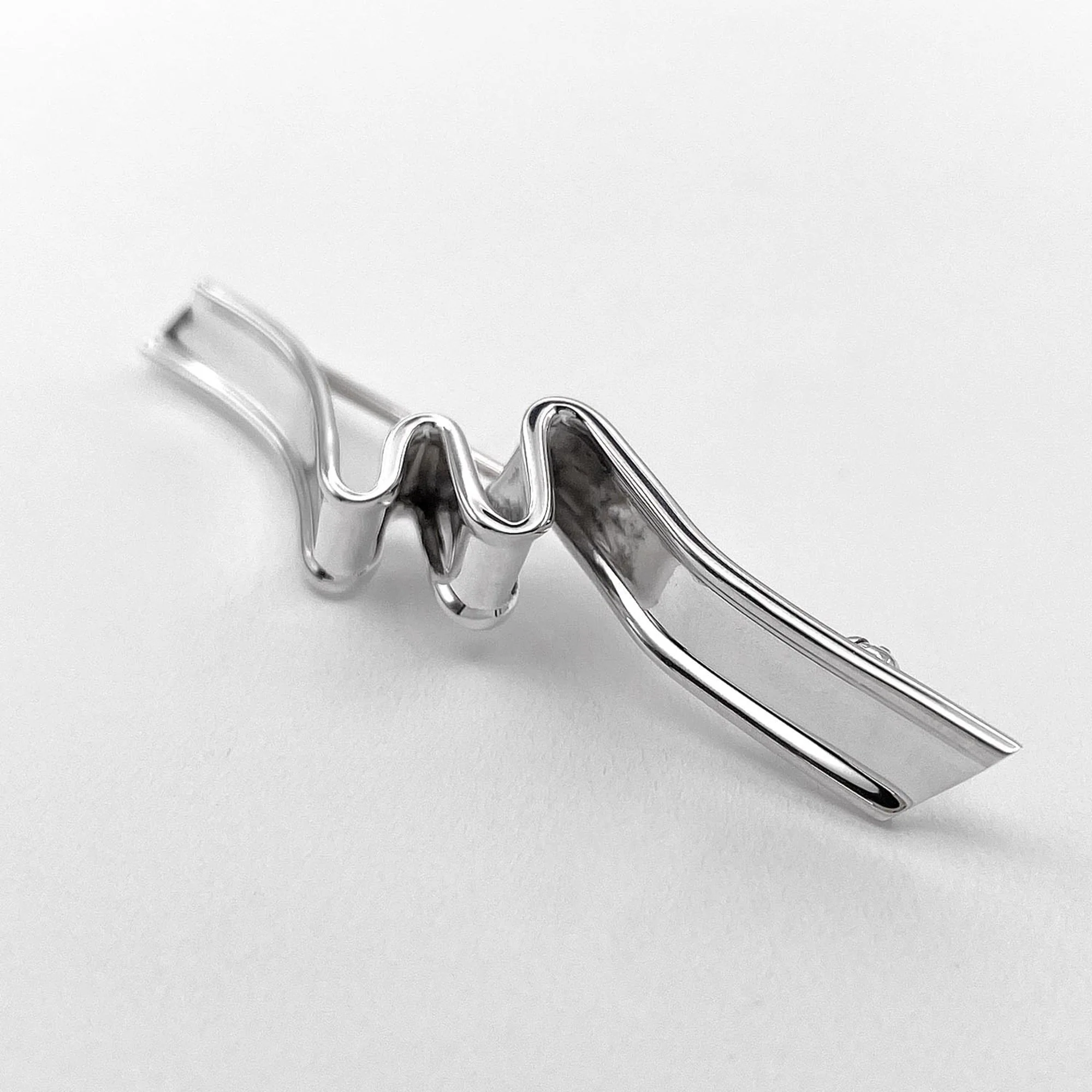 Ribbon Brooch Sterling Silver - Image 2