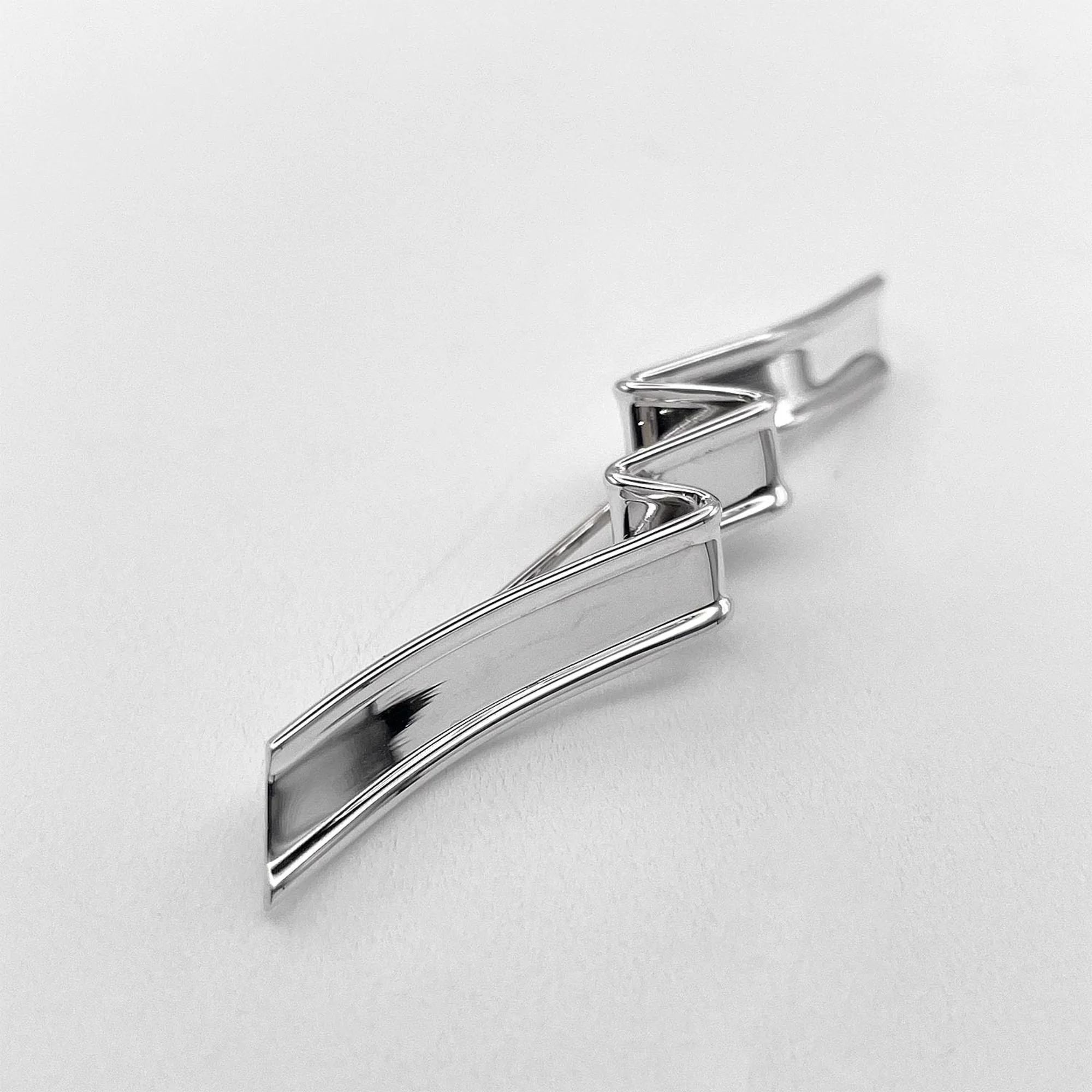 Ribbon Brooch Sterling Silver - Image 3