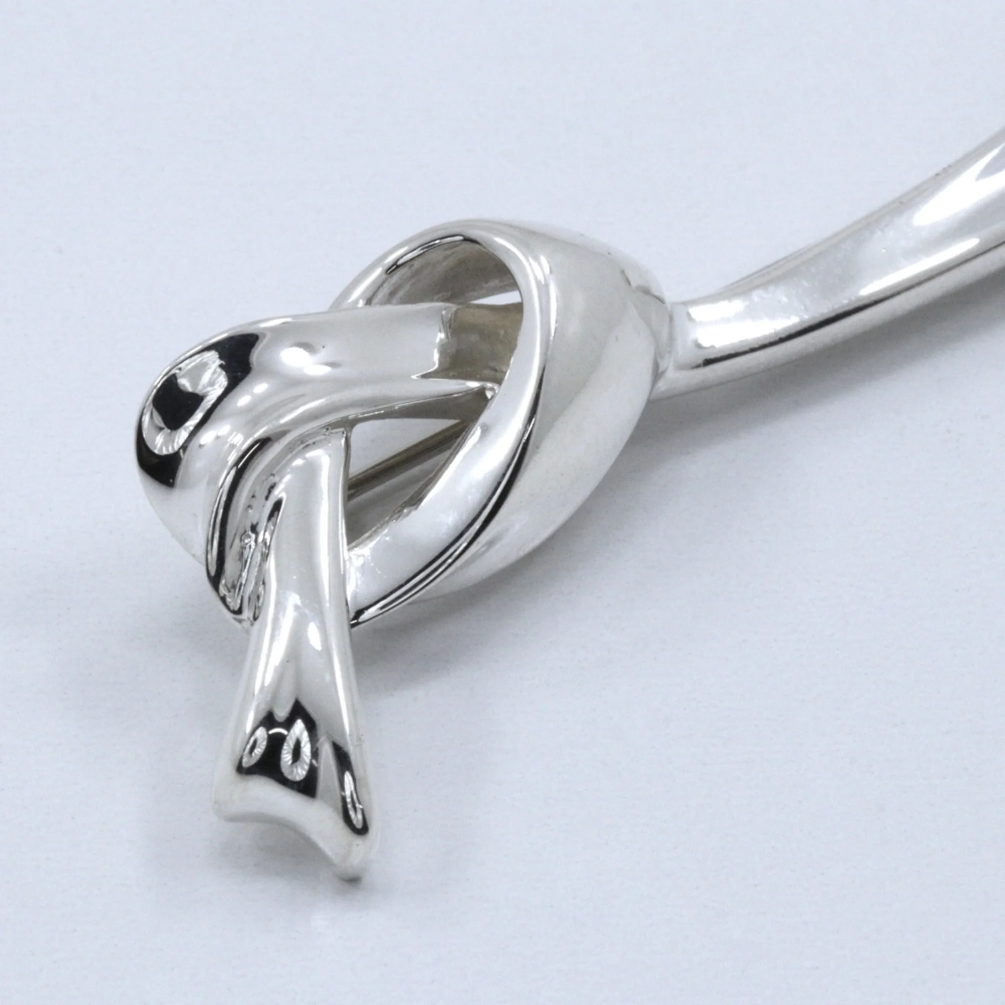 Ribbon Motif Brooch Sterling Silver - Image 4