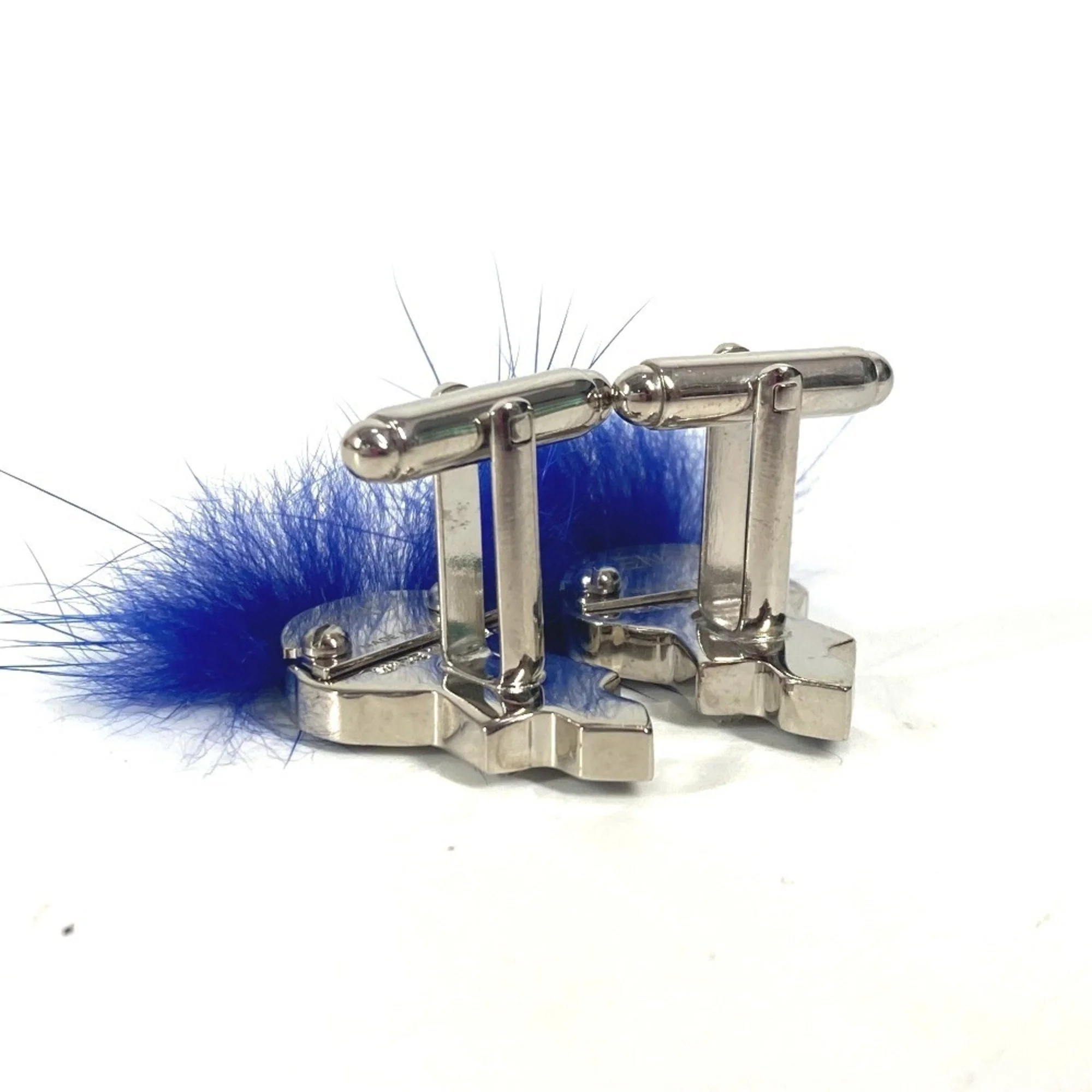 Cufflinks Metal Blue and Silver Bracelet - Image 4