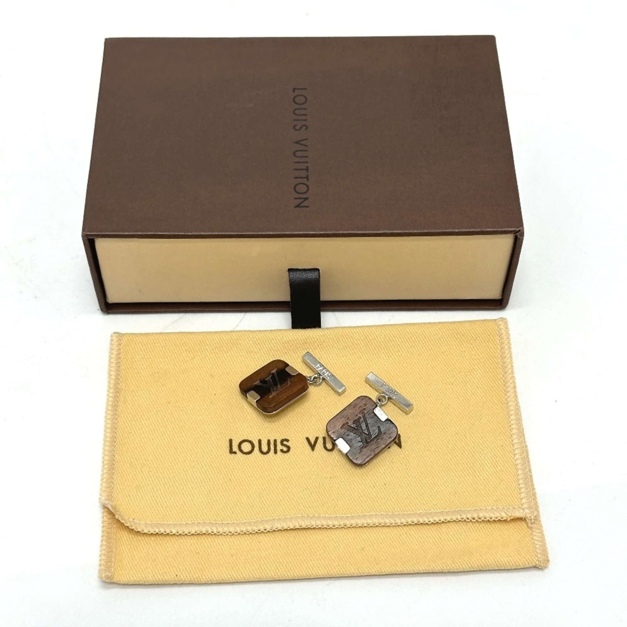 Cufflinks Stainless Steel and Wood Bracelet - Image 5