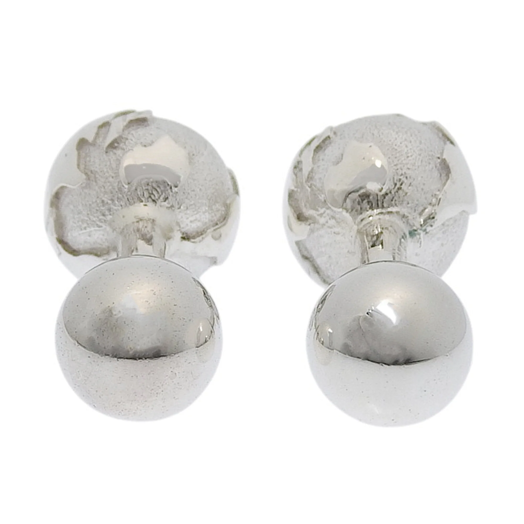 Globe Cufflinks Sterling Silver Bracelet - Image 3