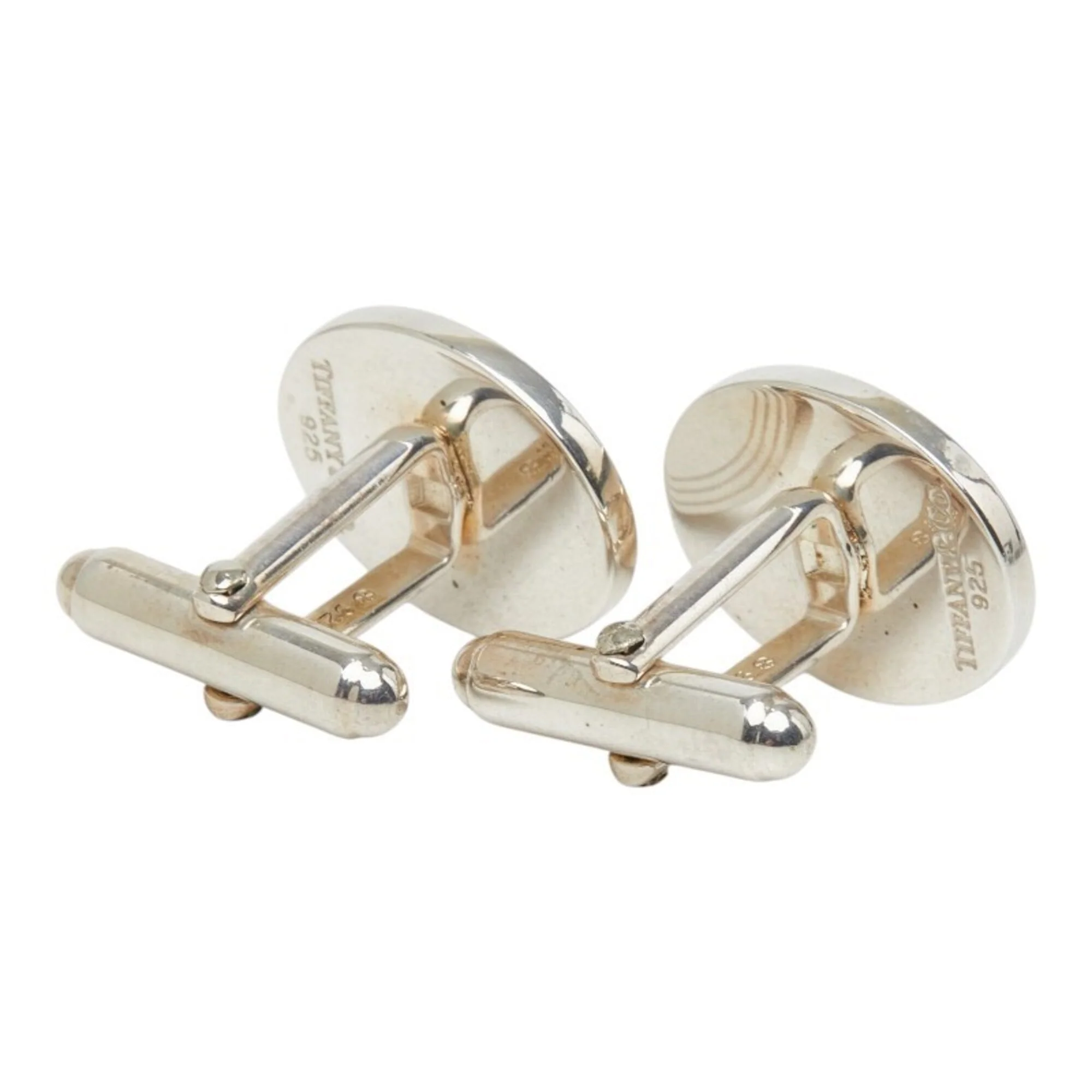 Oval Cufflinks Sterling Silver Bracelet - Image 2