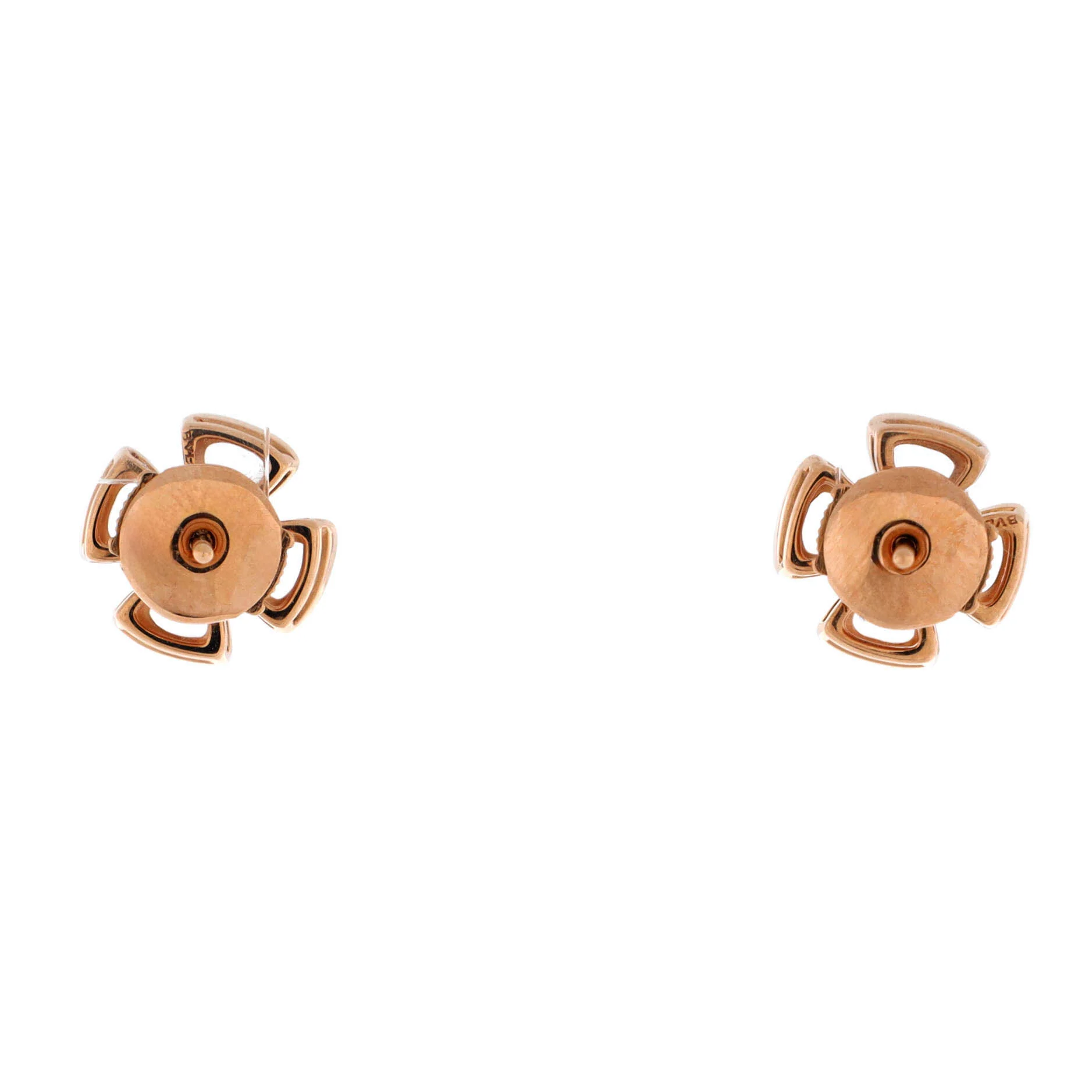 Fiorever Stud Earrings 18K Rose Gold with Diamond - Image 2