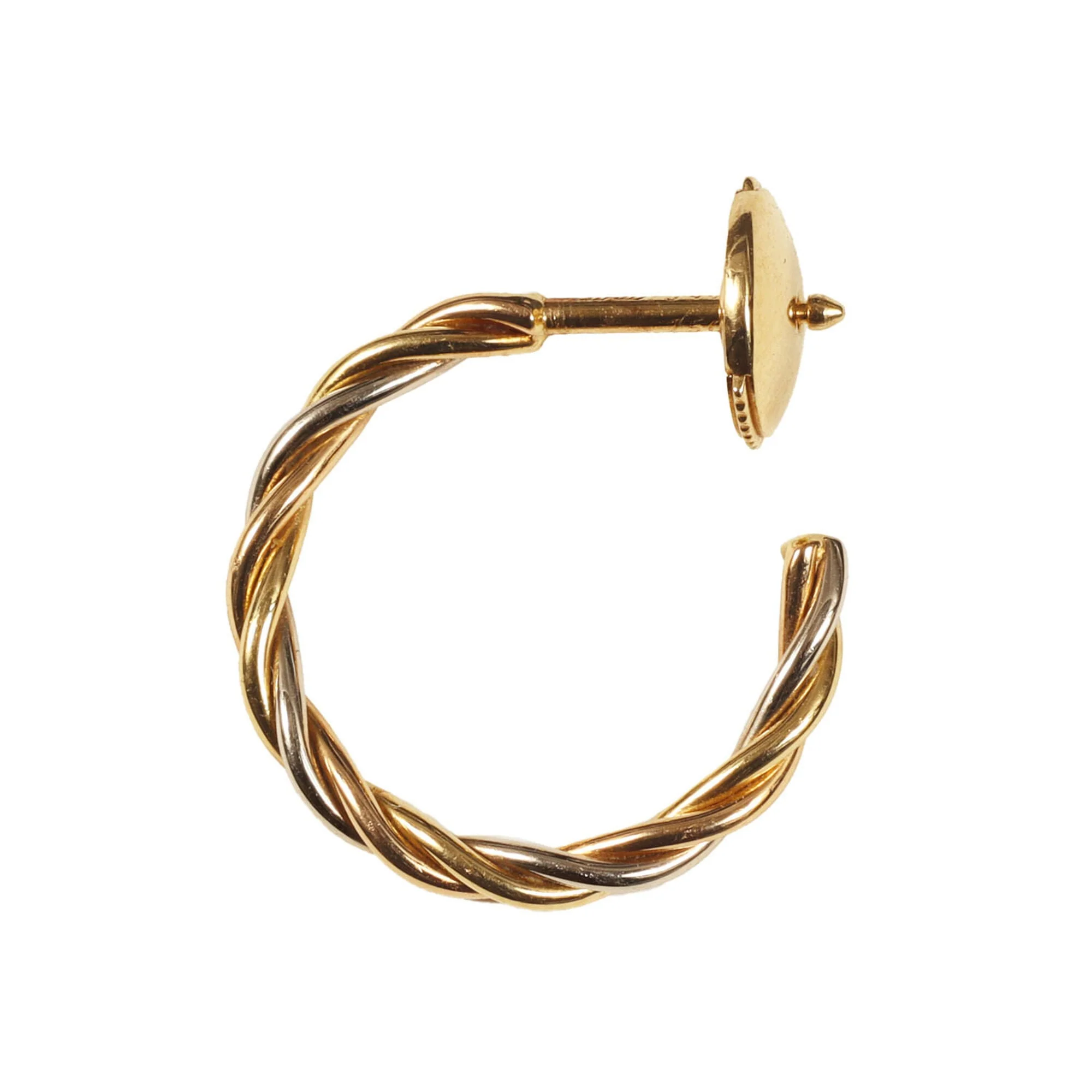 Earrings 18K Yellow Gold and 18K White Gold