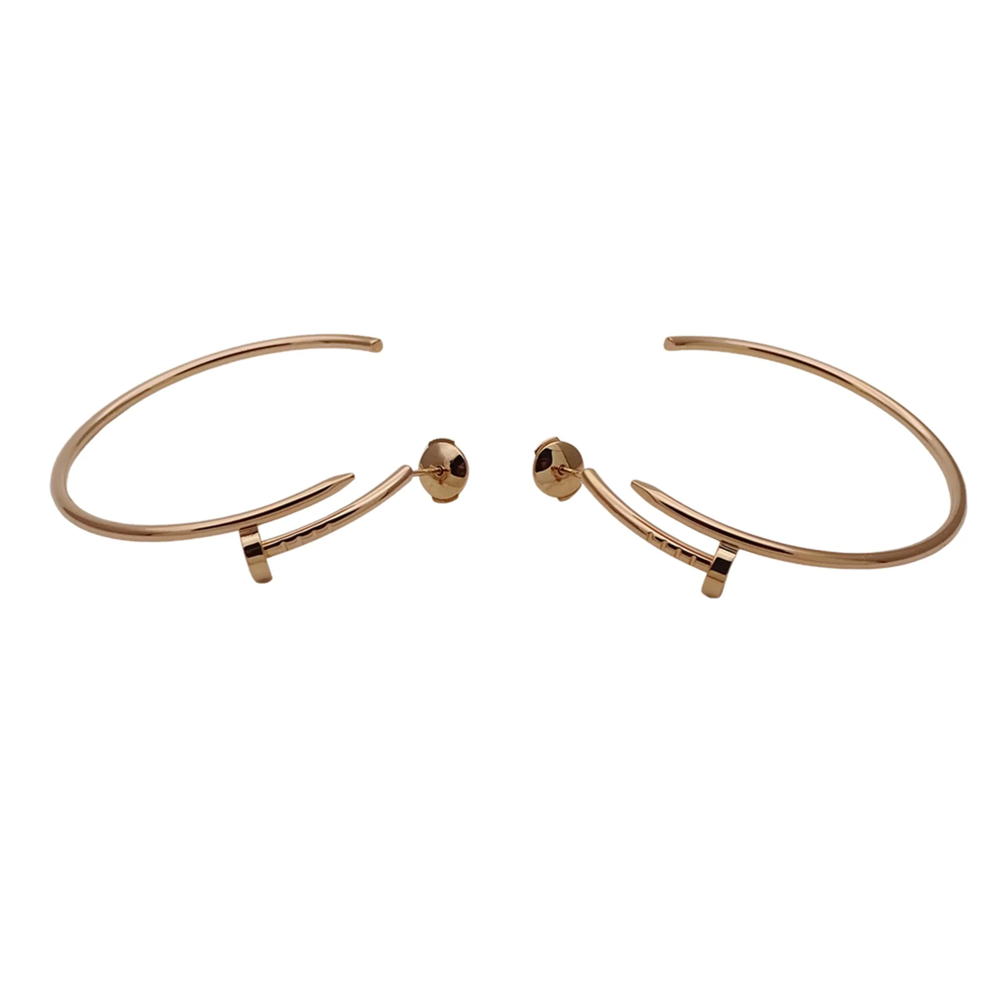 Juste un Clou Hoop Earrings 18K Rose Gold Large 18K Rose Gold - Image 5