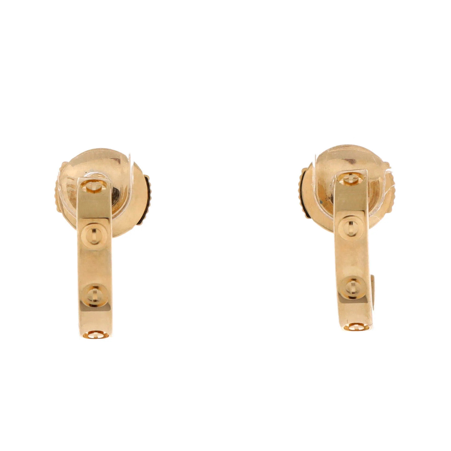 Love Hoop Earrings 18K Yellow Gold Small