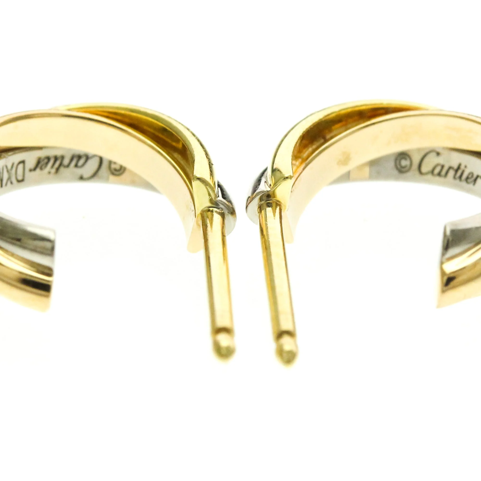 Trinity Earrings 18K Tricolor Gold - Image 8