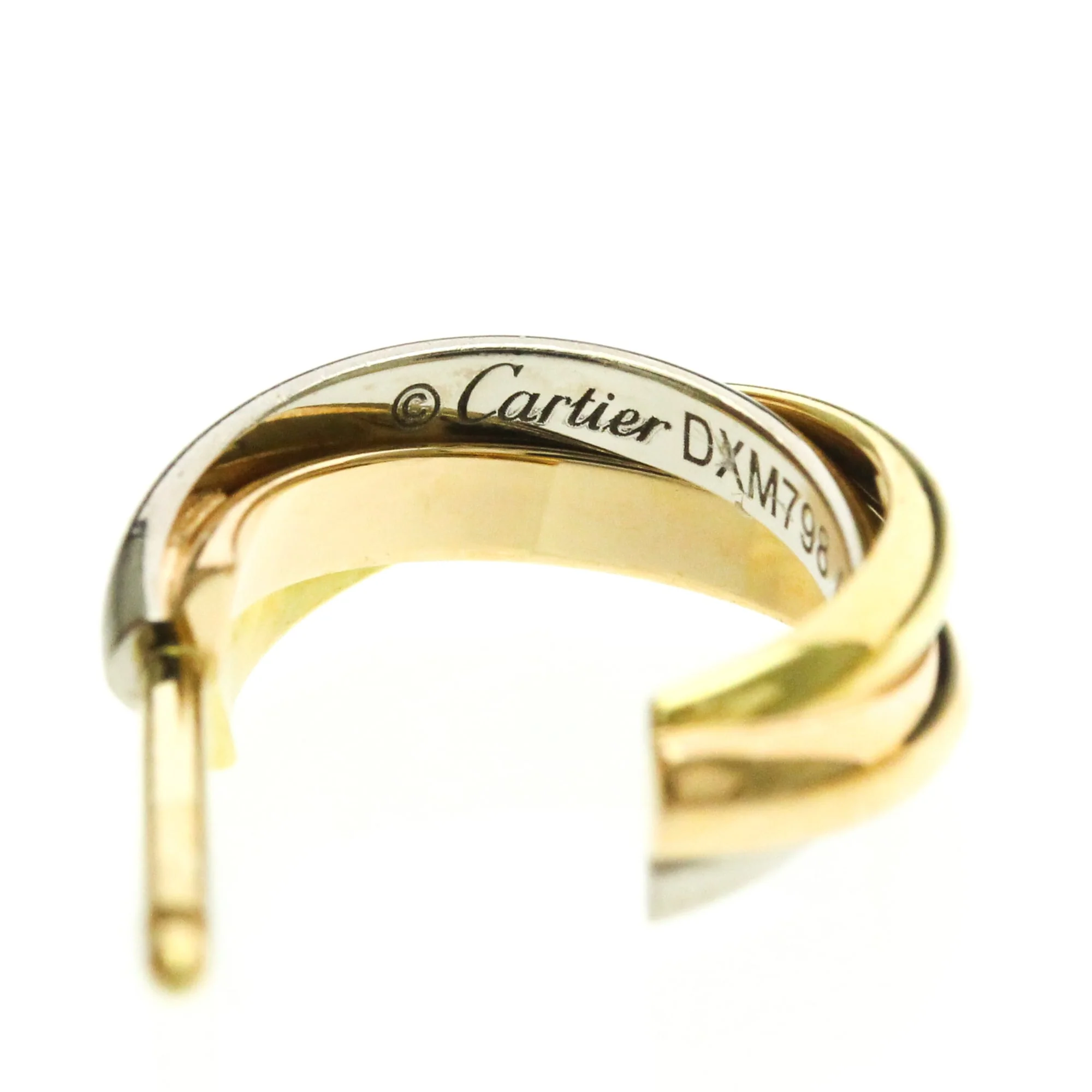 Trinity Earrings 18K Tricolor Gold - Image 9