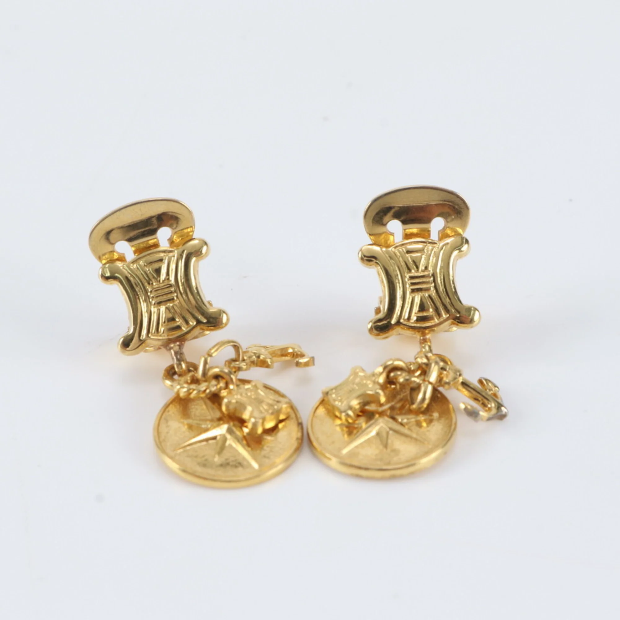 Earrings Gold-Tone Metal
