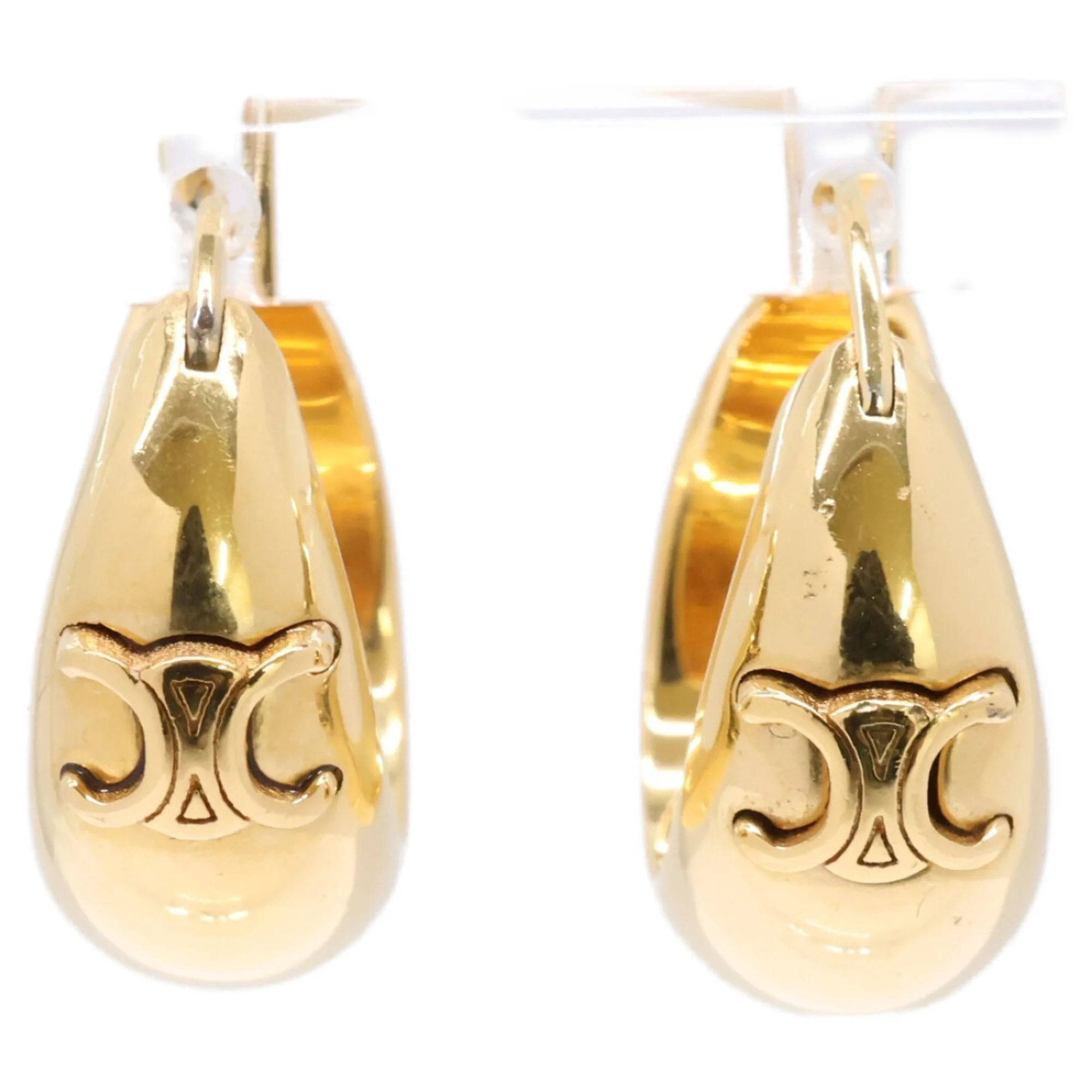 Earrings Hoop Gold-Tone Metal