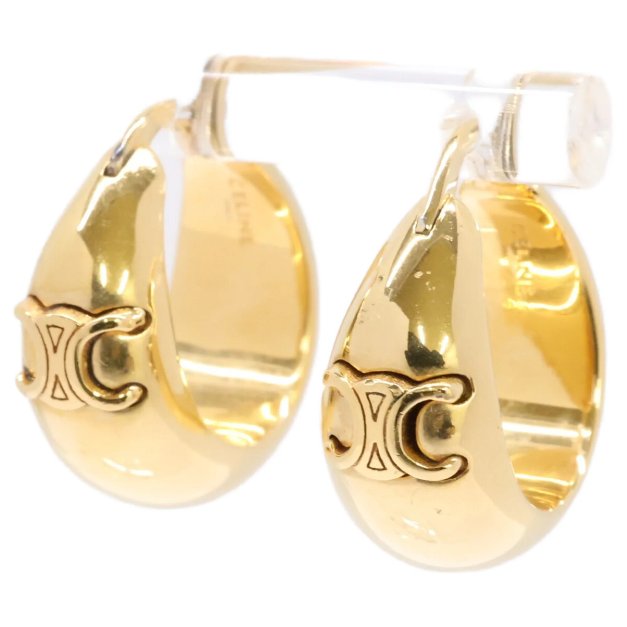 Earrings Hoop Gold-Tone Metal - Image 2