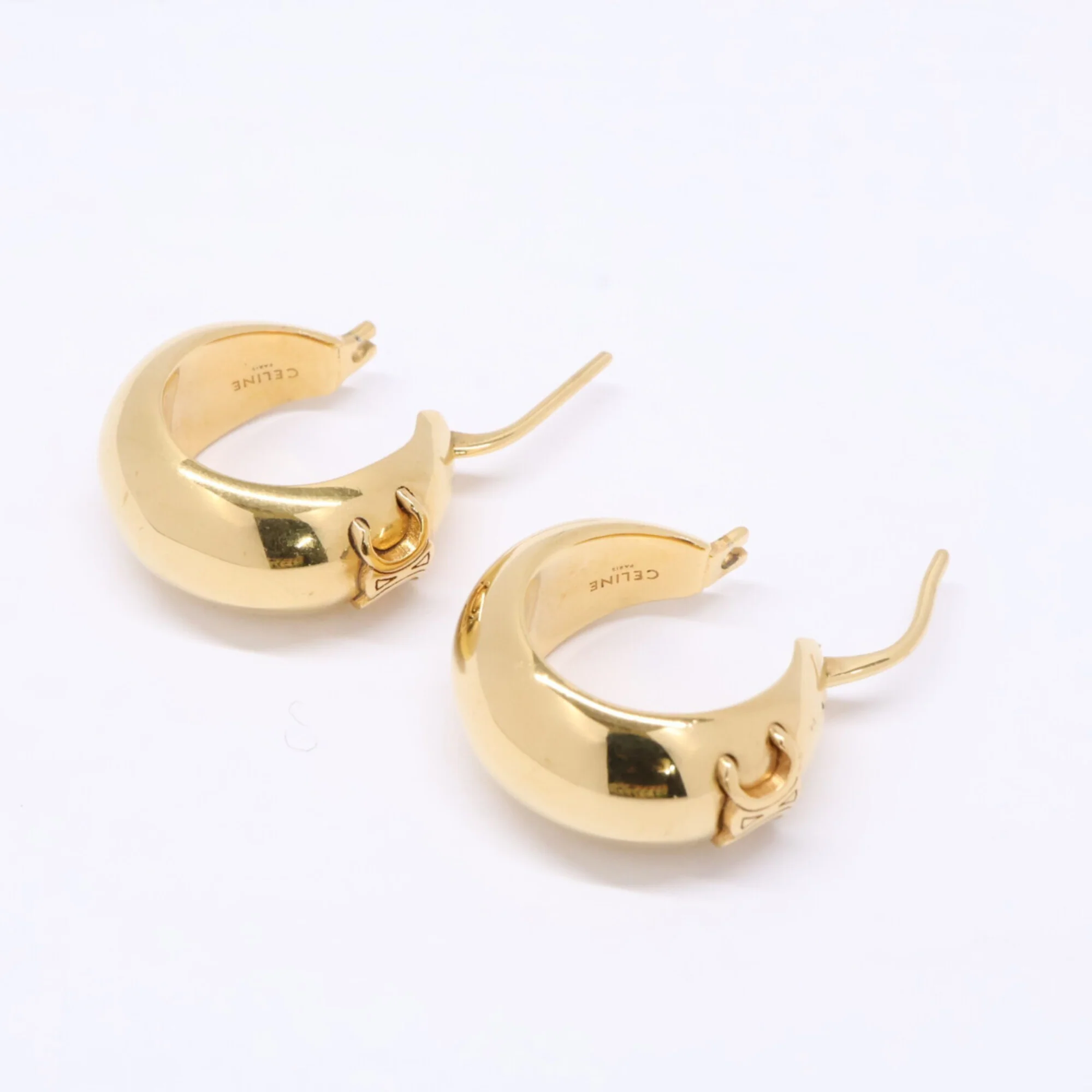 Earrings Hoop Gold-Tone Metal - Image 5