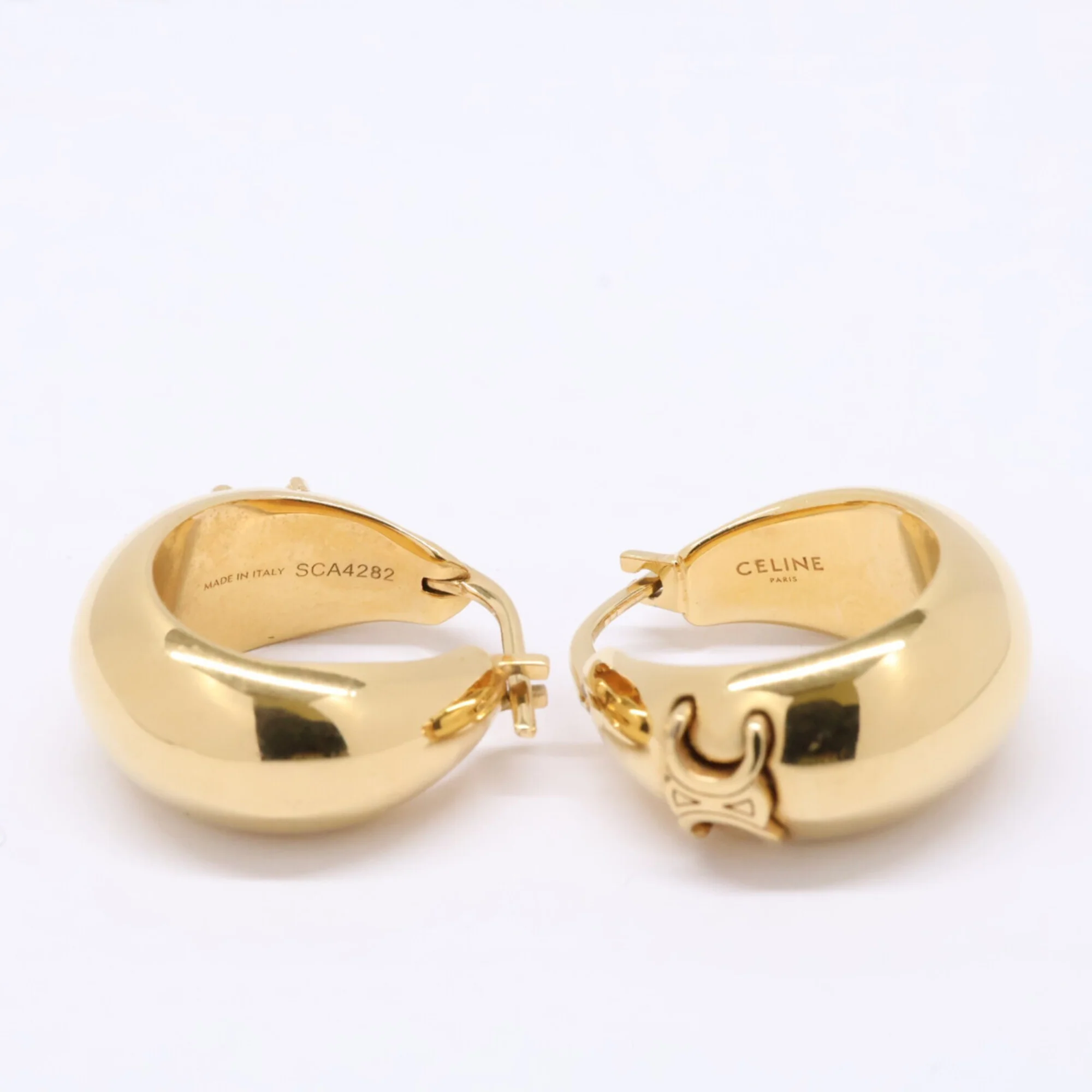 Earrings Hoop Gold-Tone Metal - Image 6